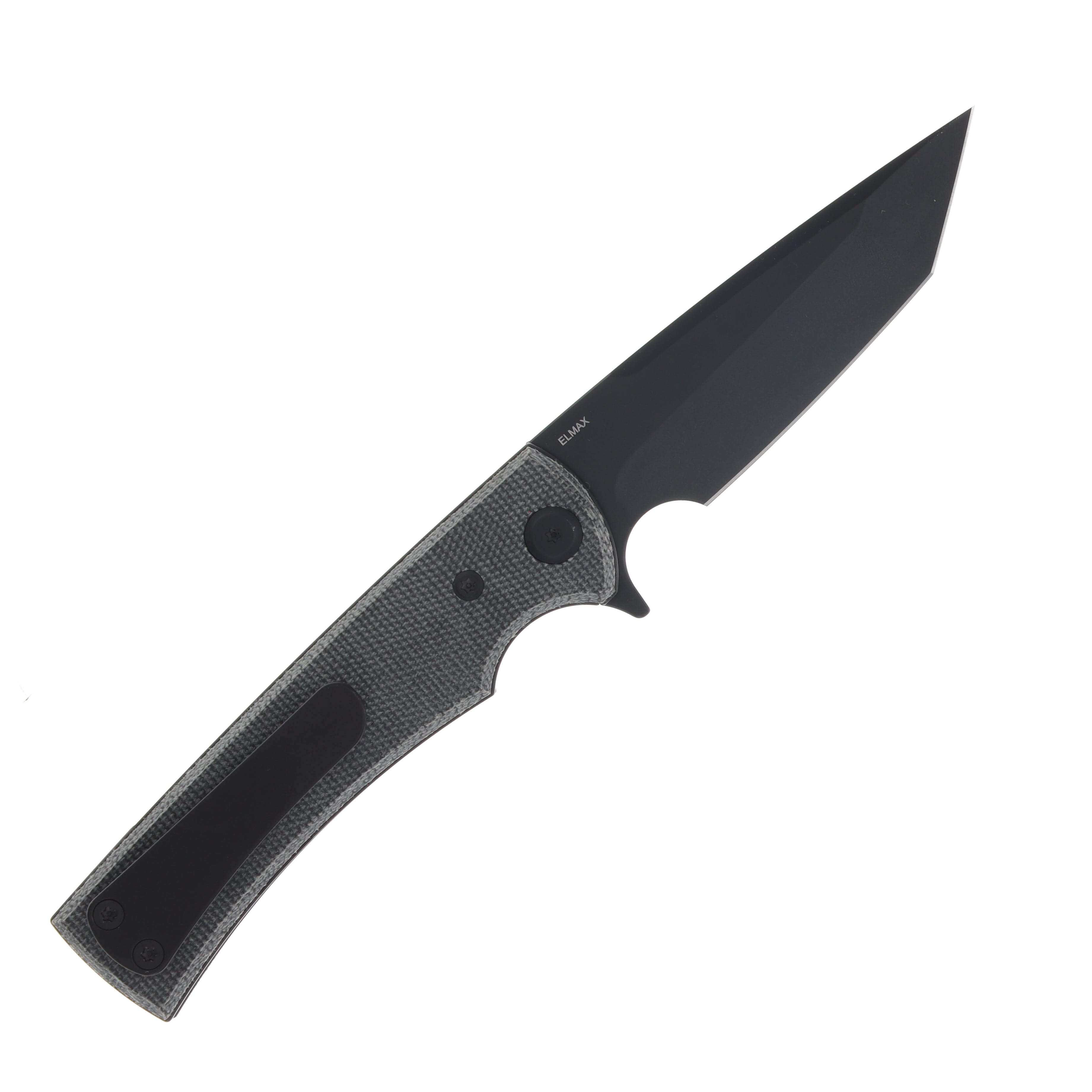 Chaves Liberation Street Folding Knife Blk Canvas Micarta - Blk PVD Tanto Blade CHAV14323 View 2