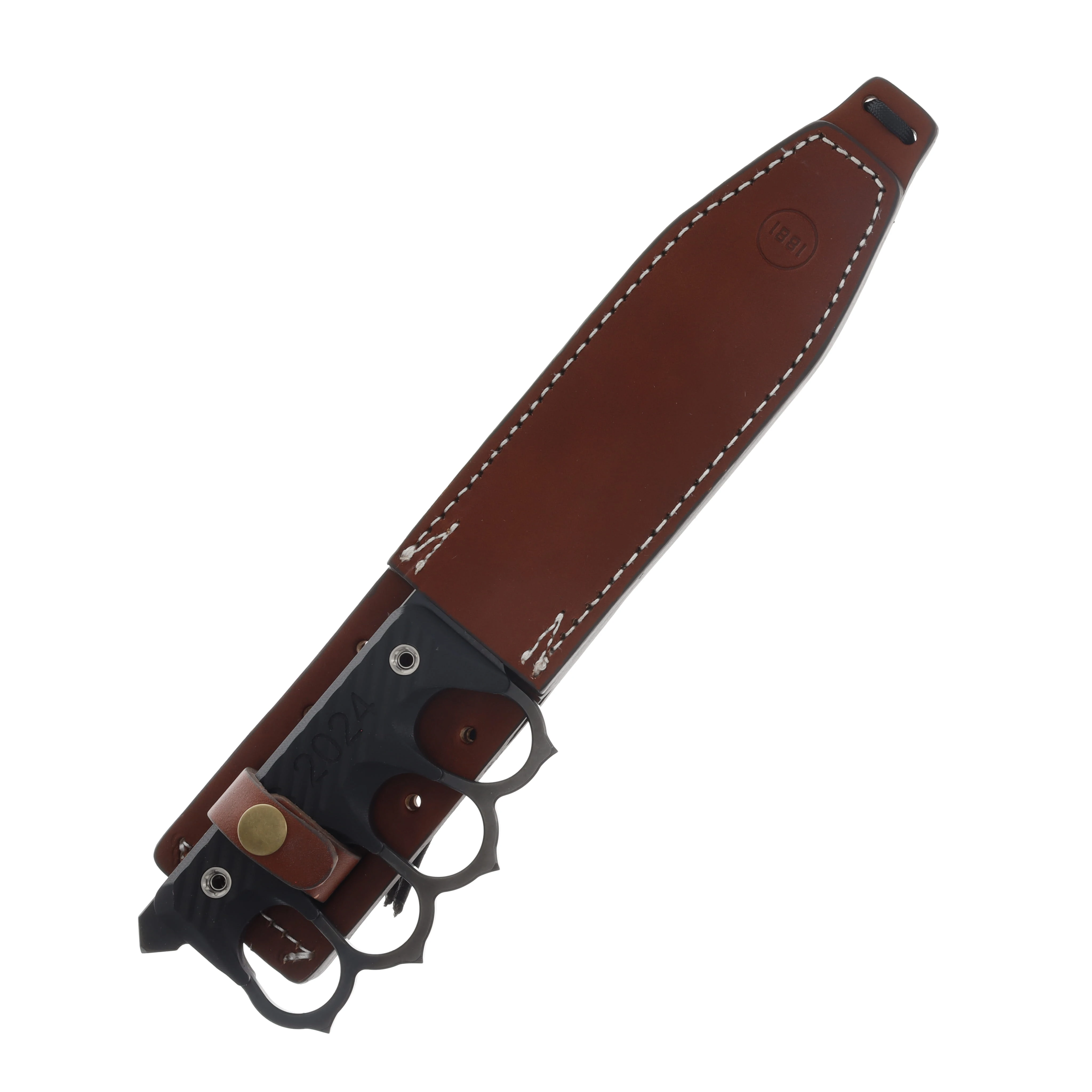 Main Street Knives US 2024 Fixed Knife 6.75in Plain Black Drop Point MMS028 View 3