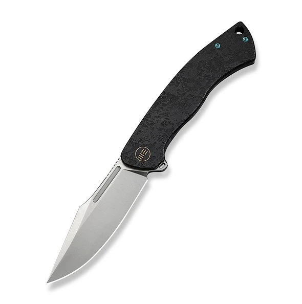 WE Knife Co Essential Knight Etched 3.6in Plain Satin Clip Point WE24003-1 View 1
