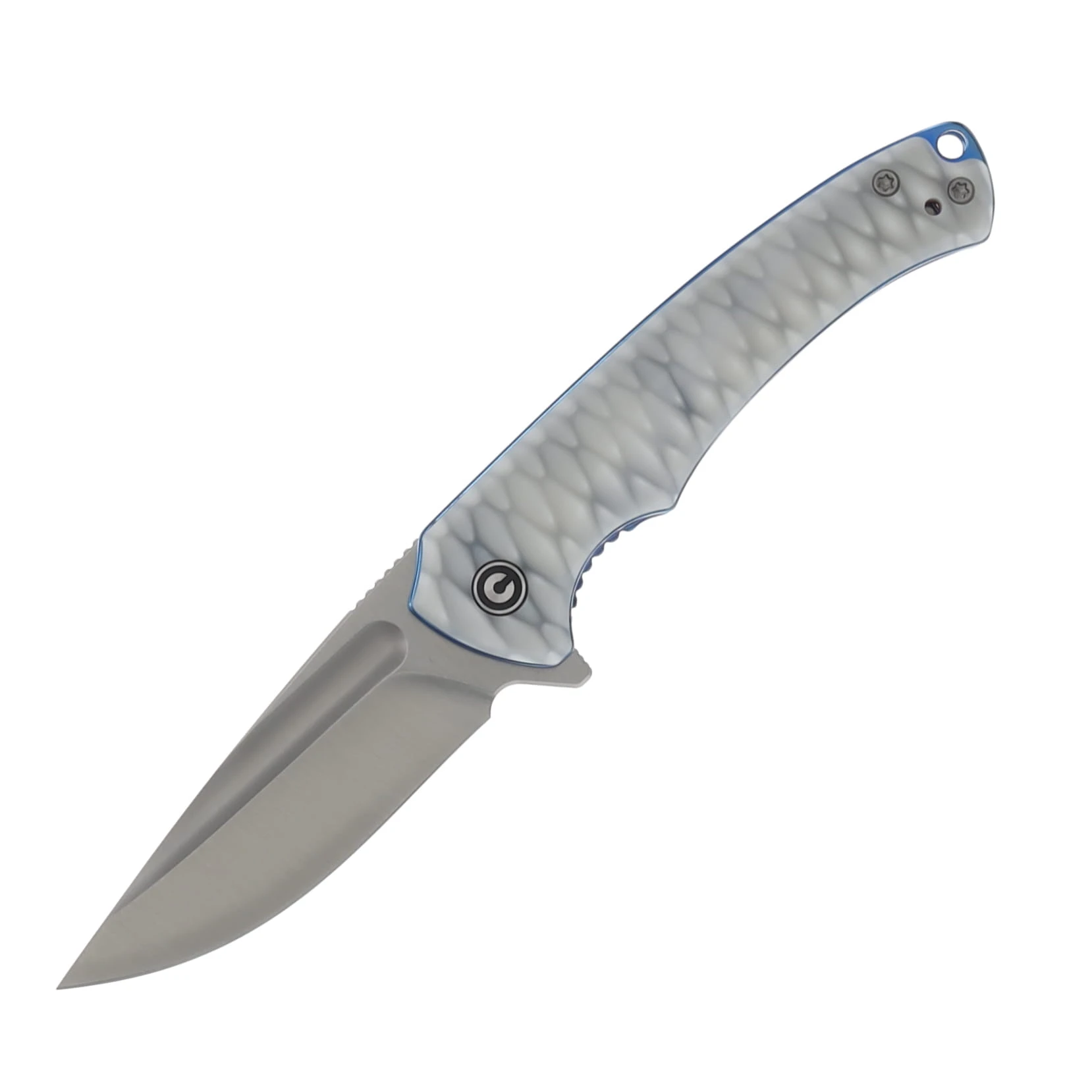 CIVIVI Voidflare Greyish White 2.92in Plain Satin Drop Point C24040-2 View 1