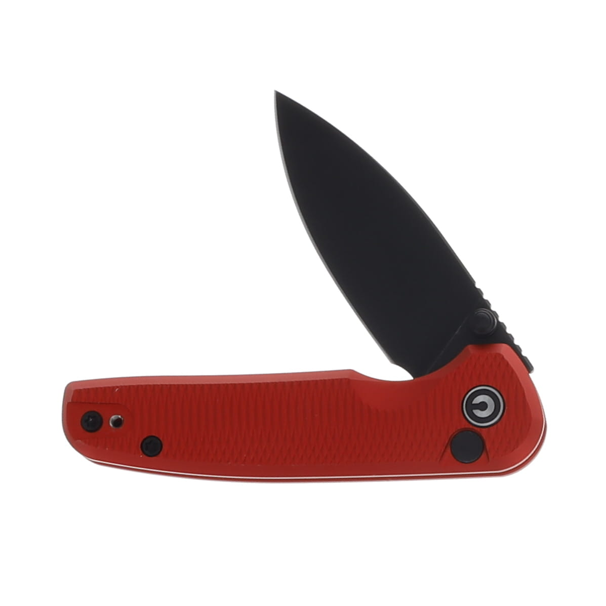 CIVIVI Mini Shakan Red Ripple 2.48in Plain Black Stonewash Drop Point C20052F-2 View 3