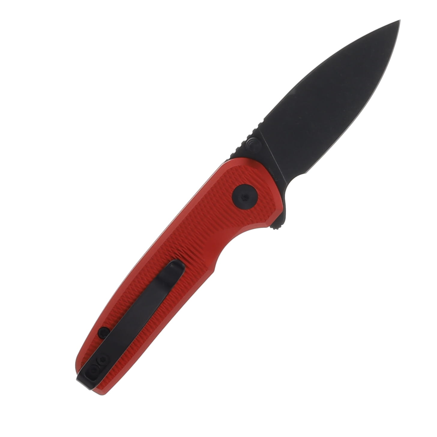CIVIVI Mini Shakan Red Ripple 2.48in Plain Black Stonewash Drop Point C20052F-2 View 2