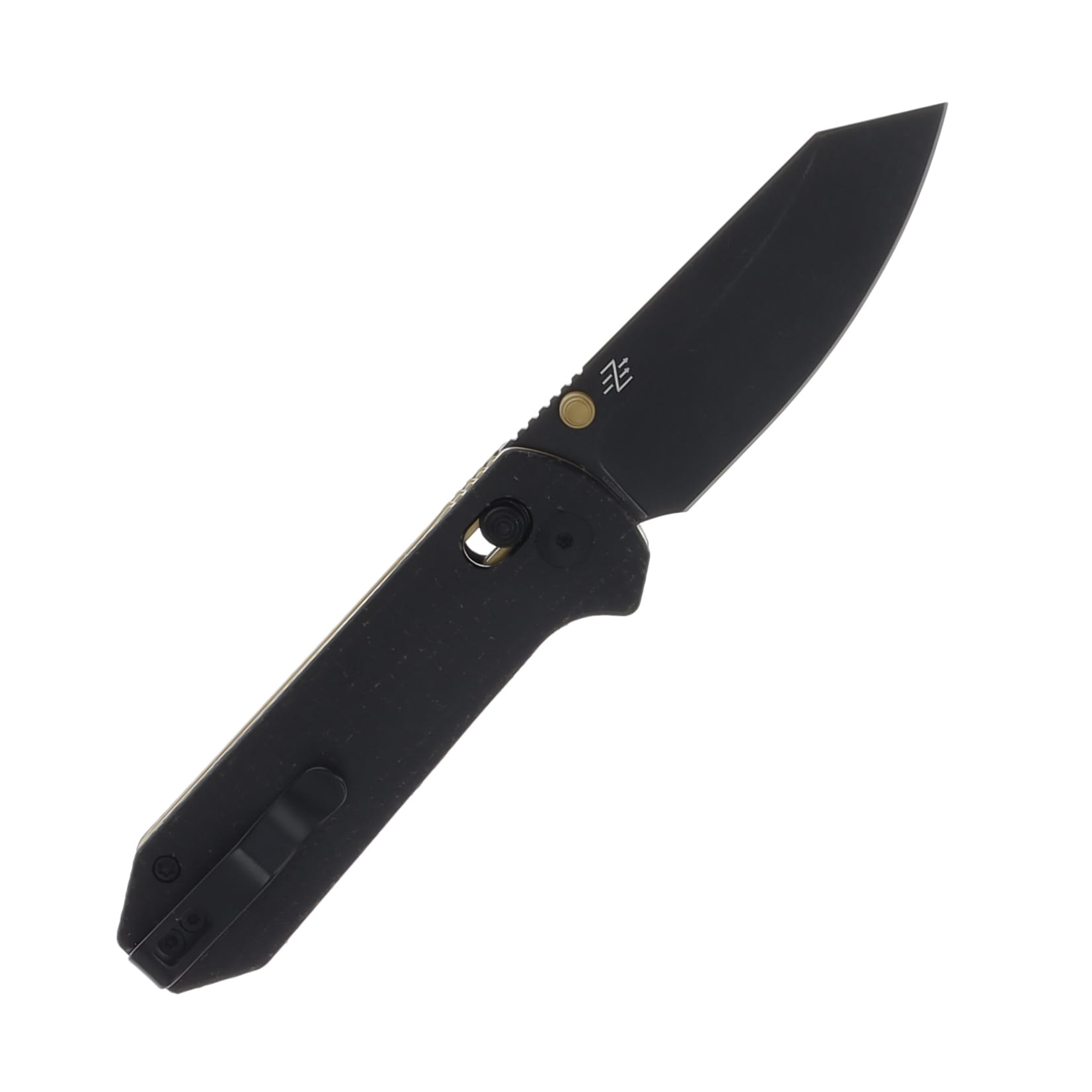 CIVIVI Yonder Desert Tan - Black 3.74in Plain Black Stonewash Spey View 2