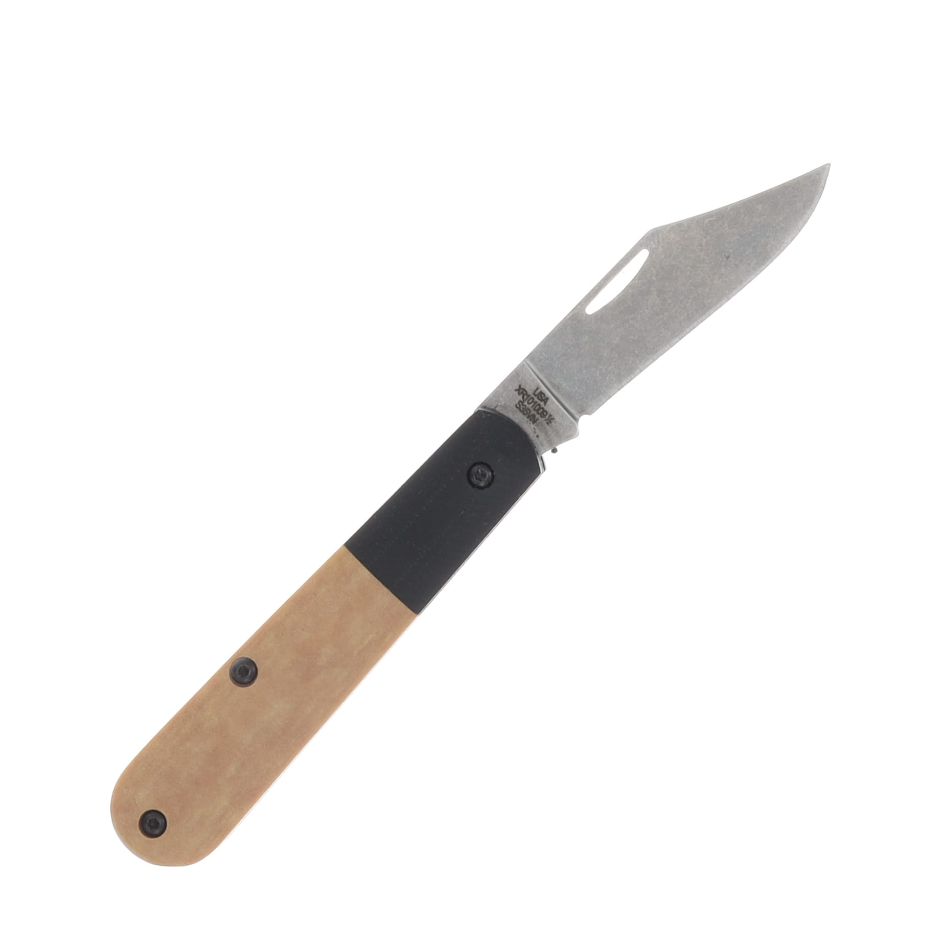 Case XX Crossroads XR Series Barlow Folding Knife S35VN/Smooth Tan Richlite and Black G-10 CA53160 View 2