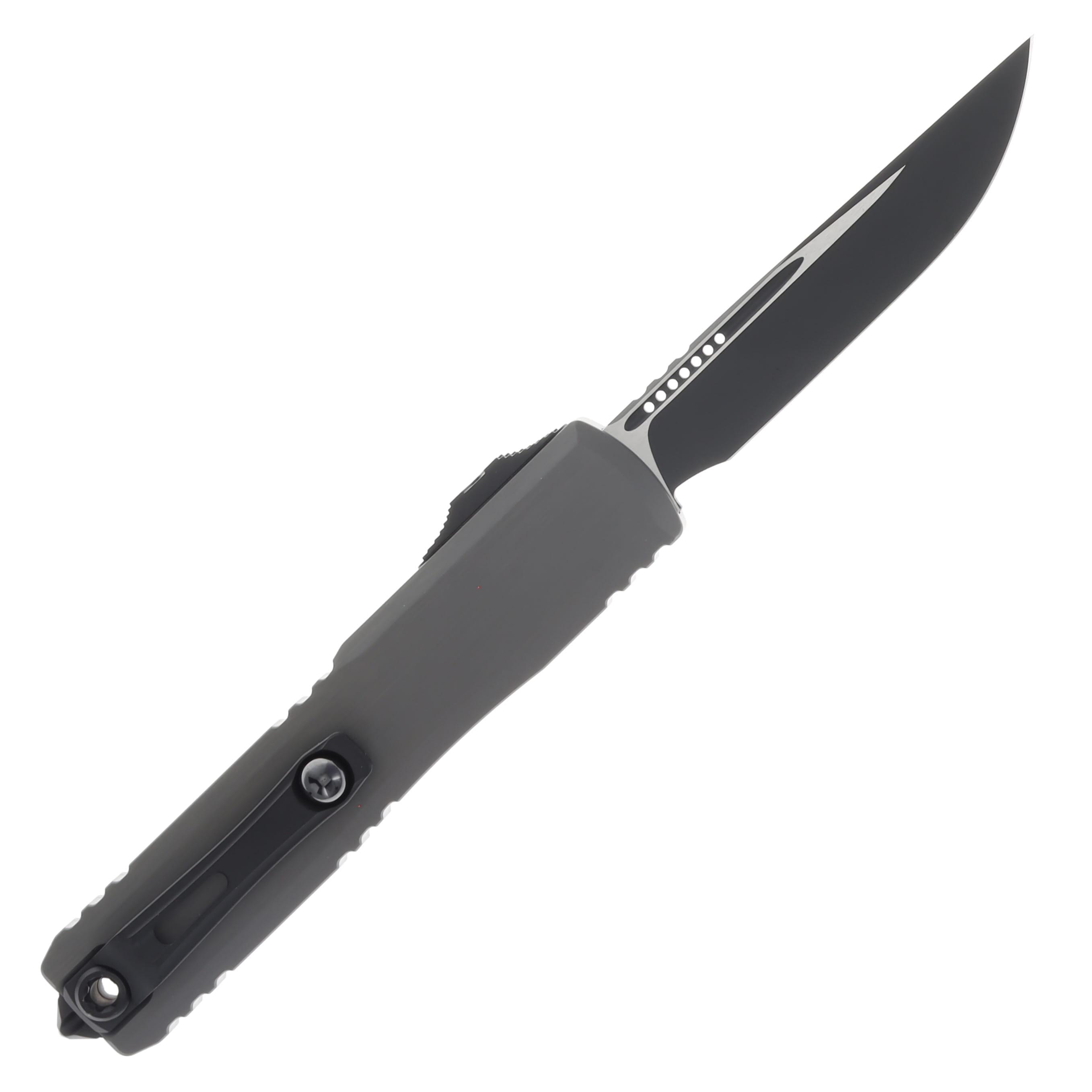 Microtech Ultratech ZBP S/E OTF Knife Natural Clear Black Drop Point AUMT11211NC View 2