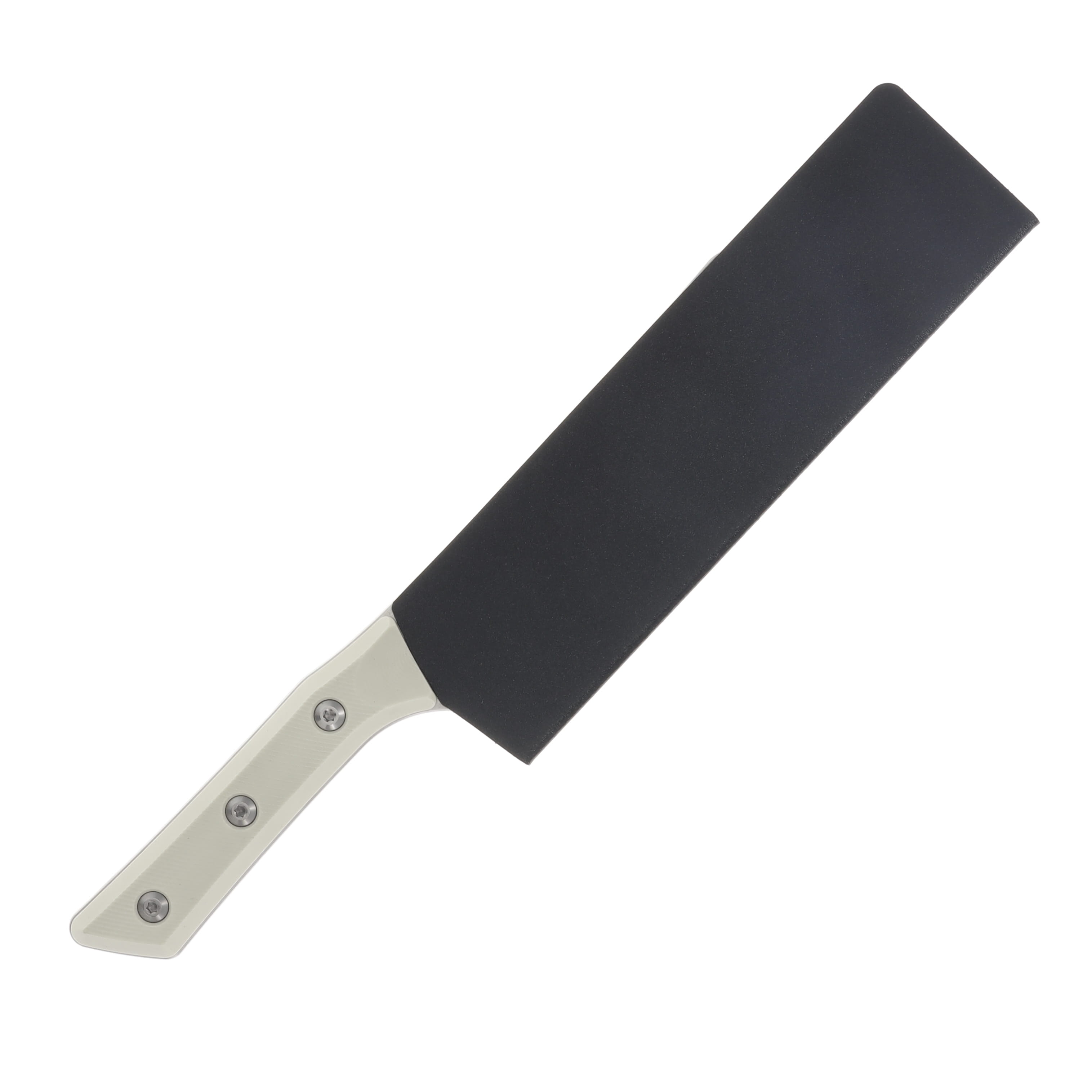 Microtech Chef Knife Ivory 8in Plain Stonewash Chef MT300010IV View 4