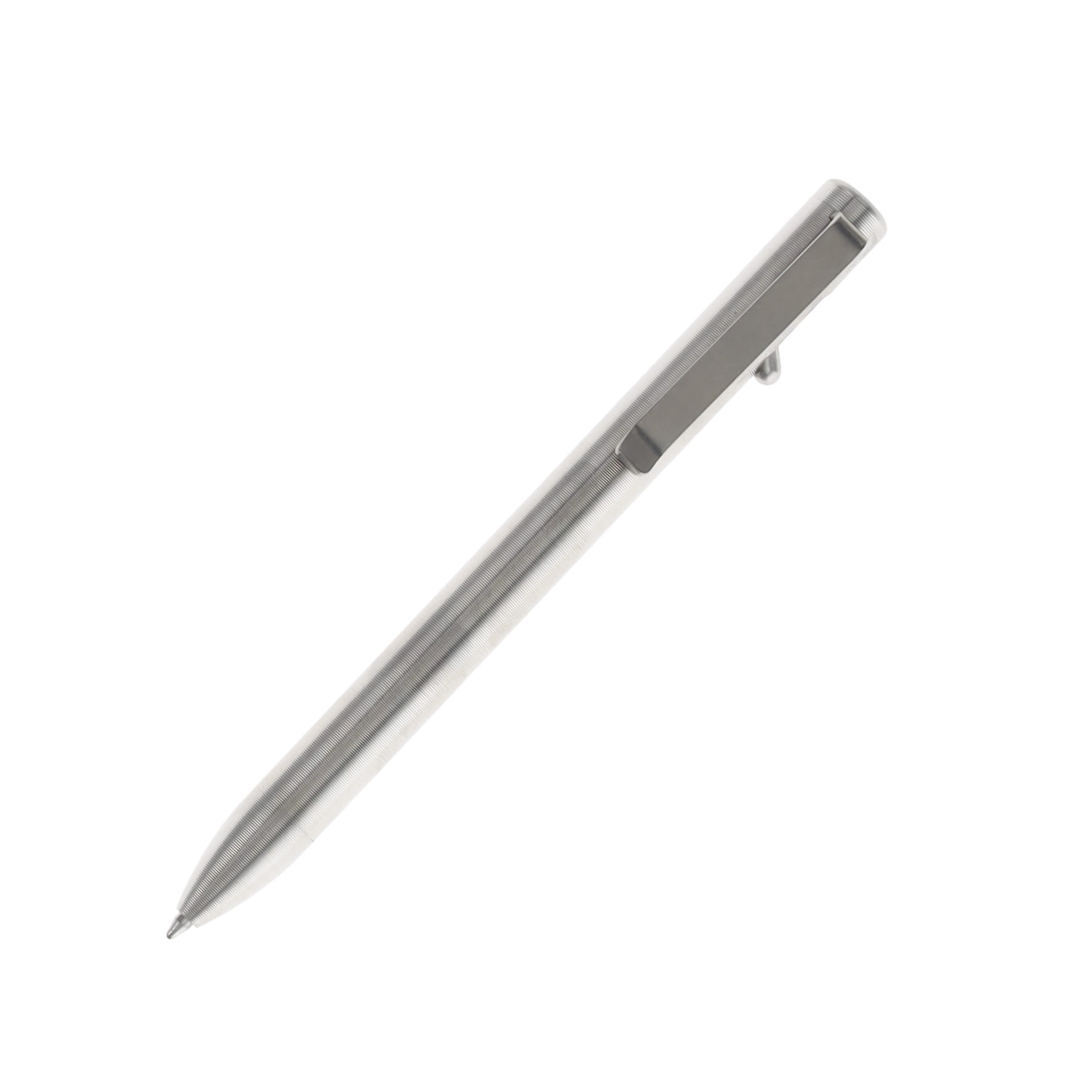 Tactile Turn Switch Pen Short 5.25" Machined Titanium 10-ST2-TTM-TTM View 3