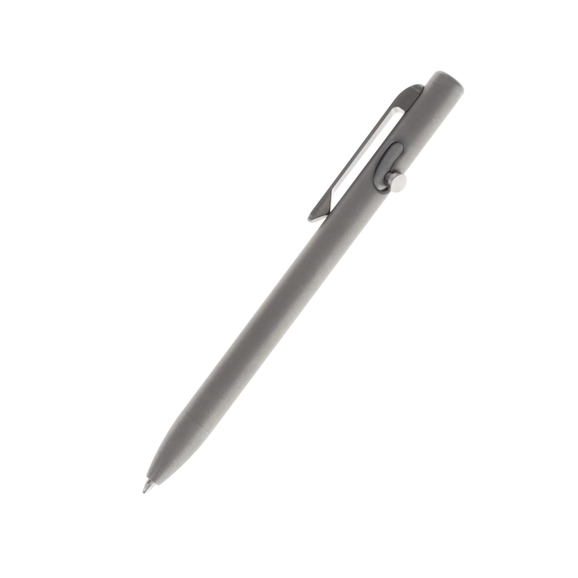 Tactile Turn Slim Bolt Action Pen Short 5.1" Stonewashed Titanium 10-SB2-TTM-STW View 1