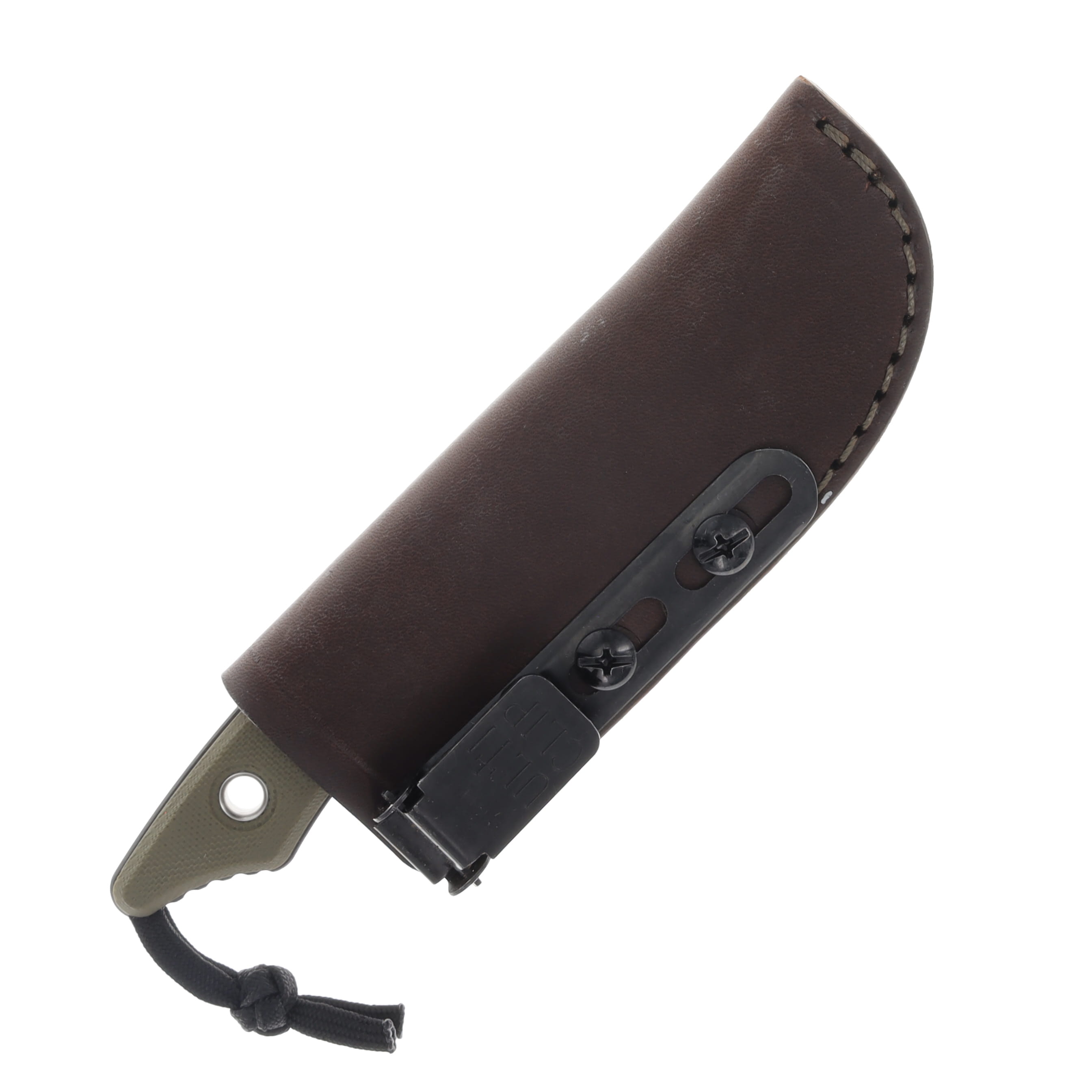 Heretic Kobold Bowie Fixed Blade Black DLC Serrated Blade OD Green G10 Handle H065-6B-ODG10 View 4