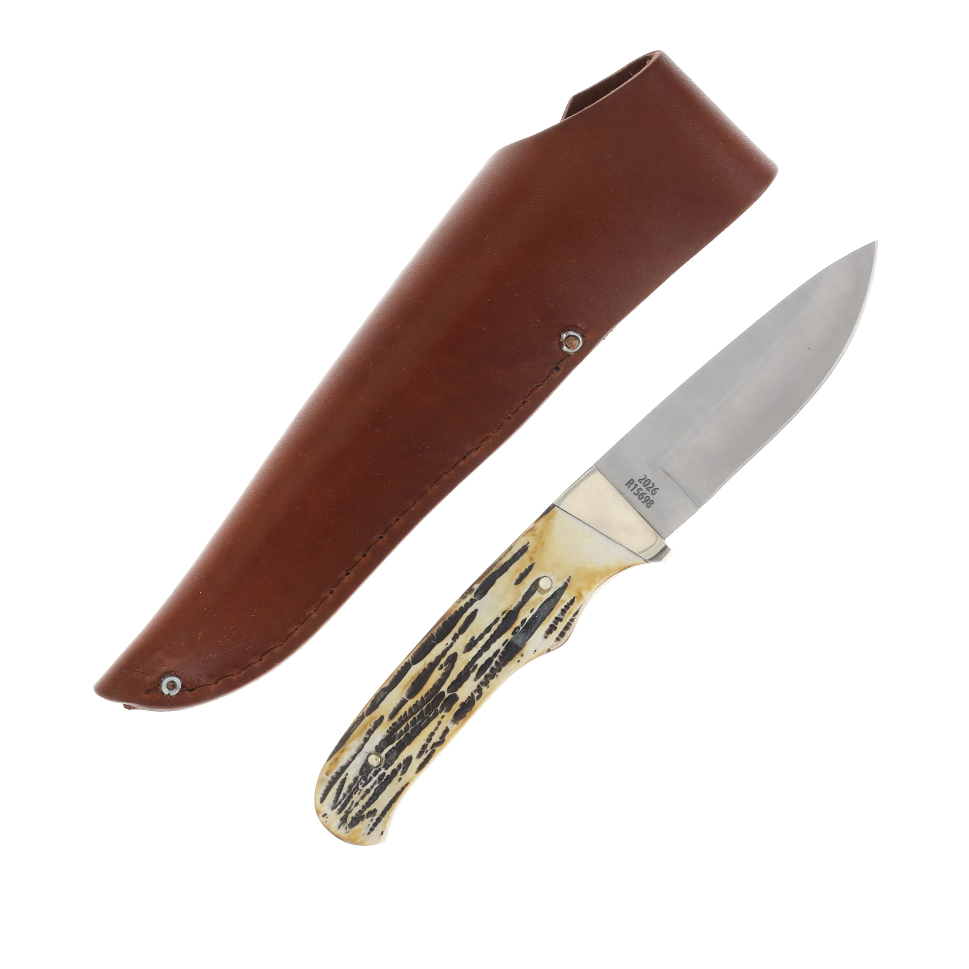 Remington 2026 King of the Mountain Fixed Blade Stag Bone Hunter R15698 View 2