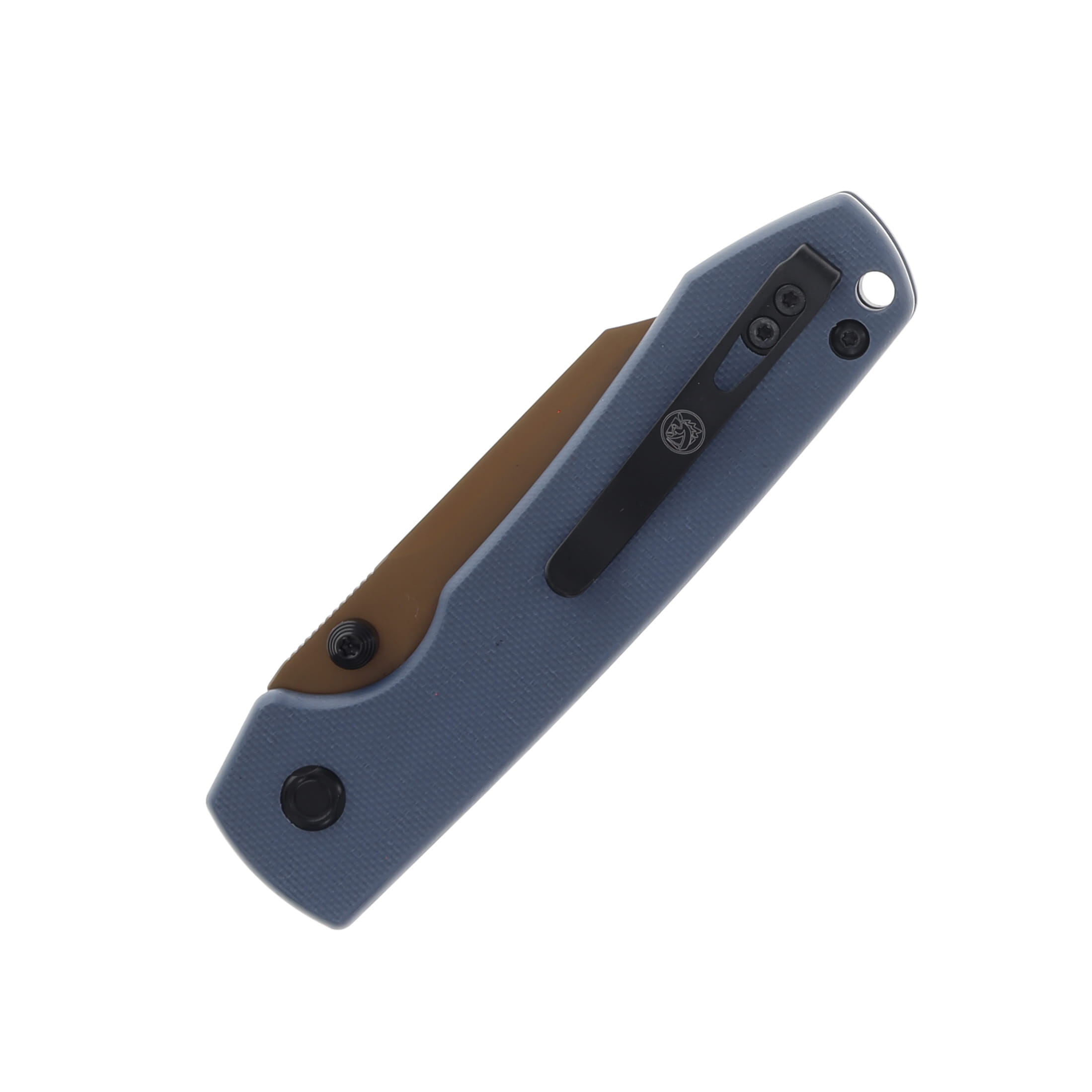 Vosteed Raccoon Top Linerlock Blue Copper Dune Finsh Blade A2909 View 4