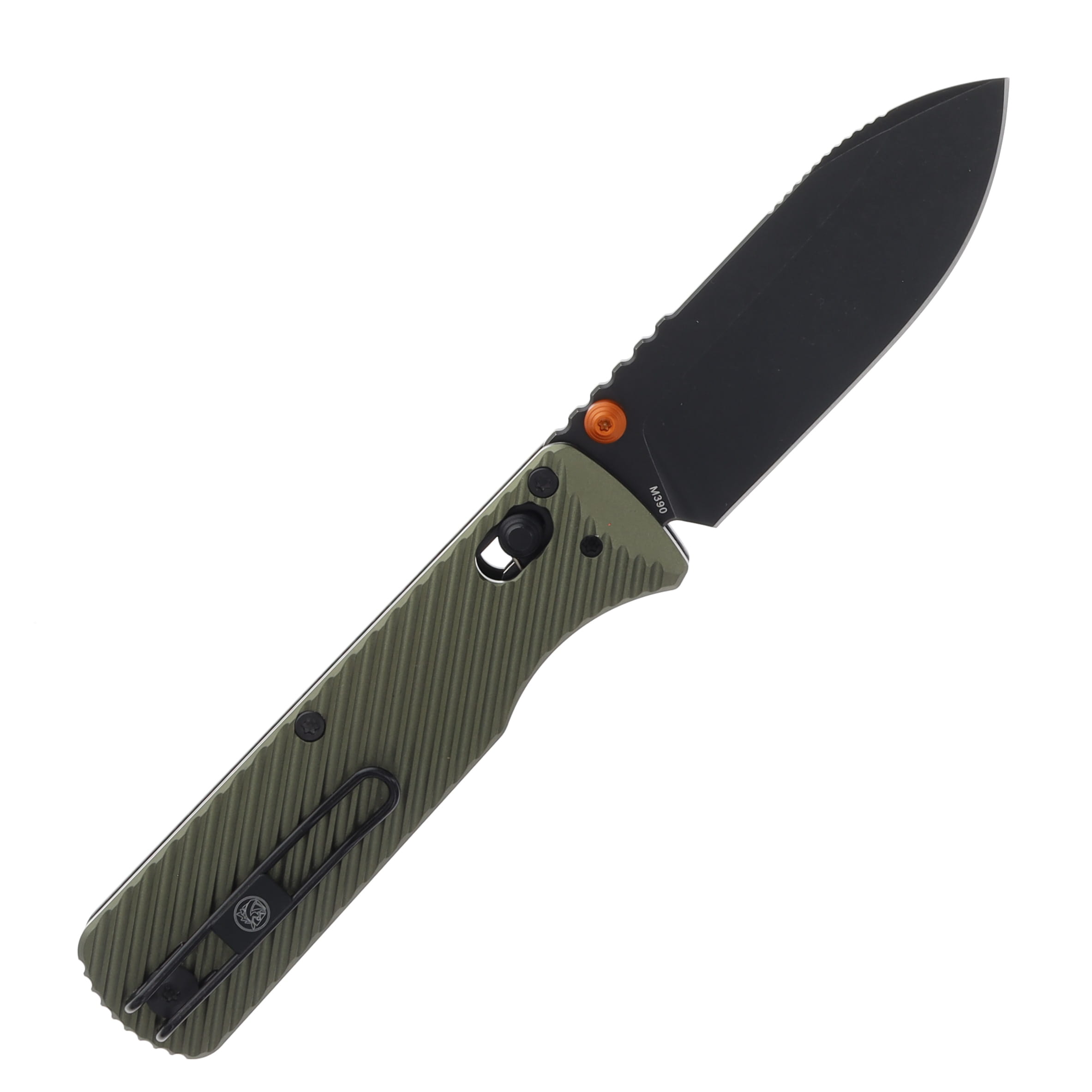 Vosteed Vombat Crossbar Lock Olive Green Aluminum Black Blade A4105 View 2