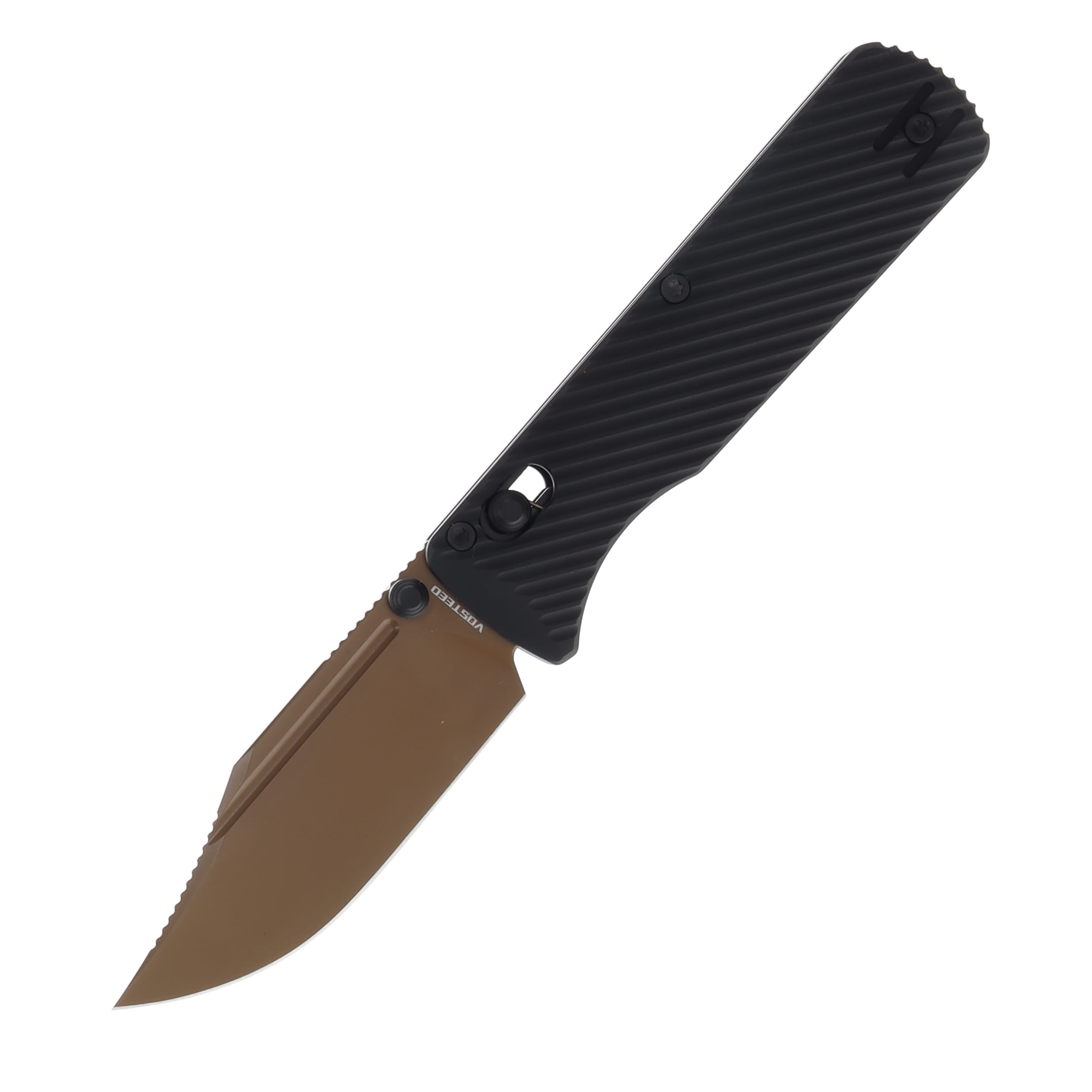 Vosteed Vombat Crossbar Lock Copper Dune Blade Black Handle A4106 View 1