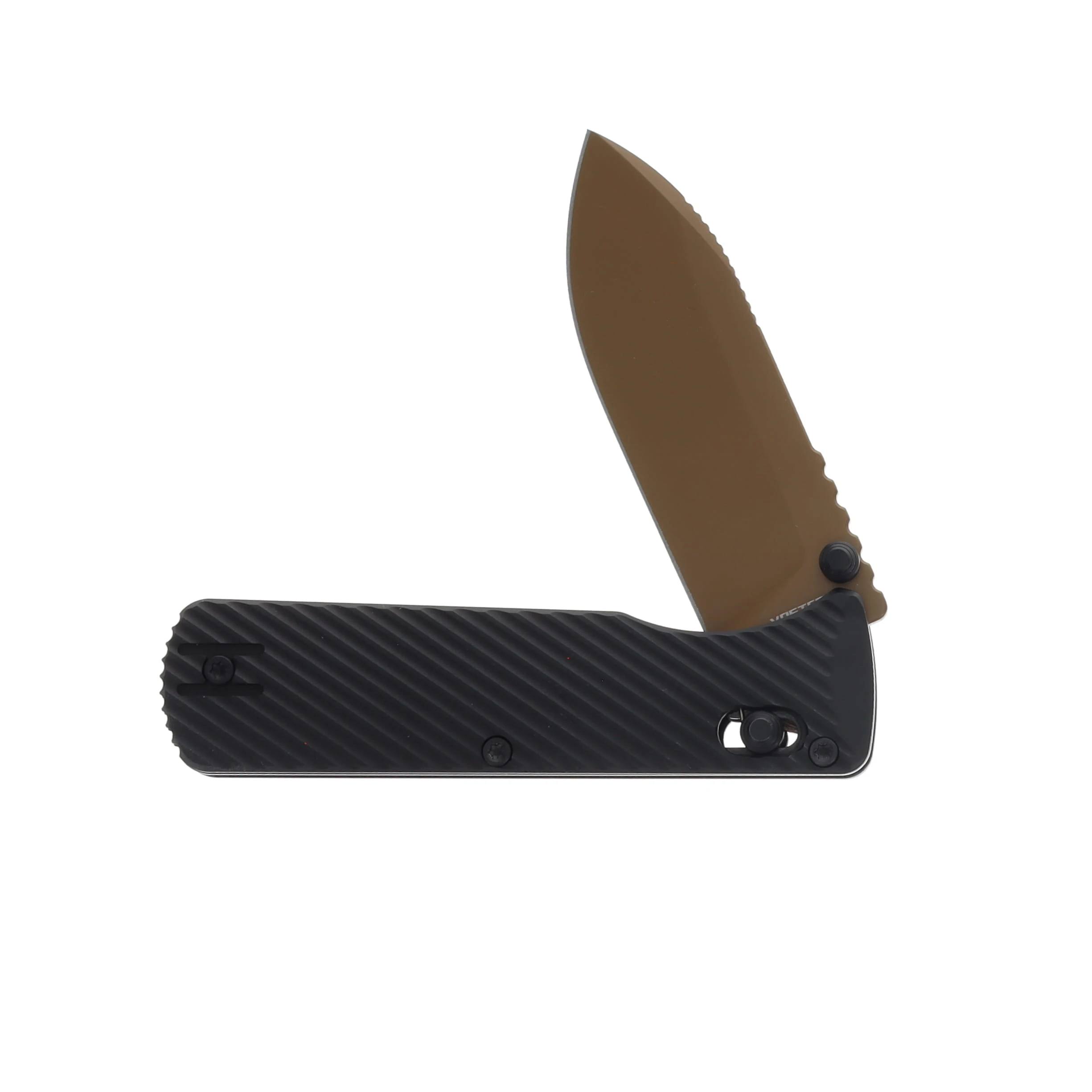 Vosteed Vombat Crossbar Lock Dune Black Handle Zulu Blade A4107 View 3