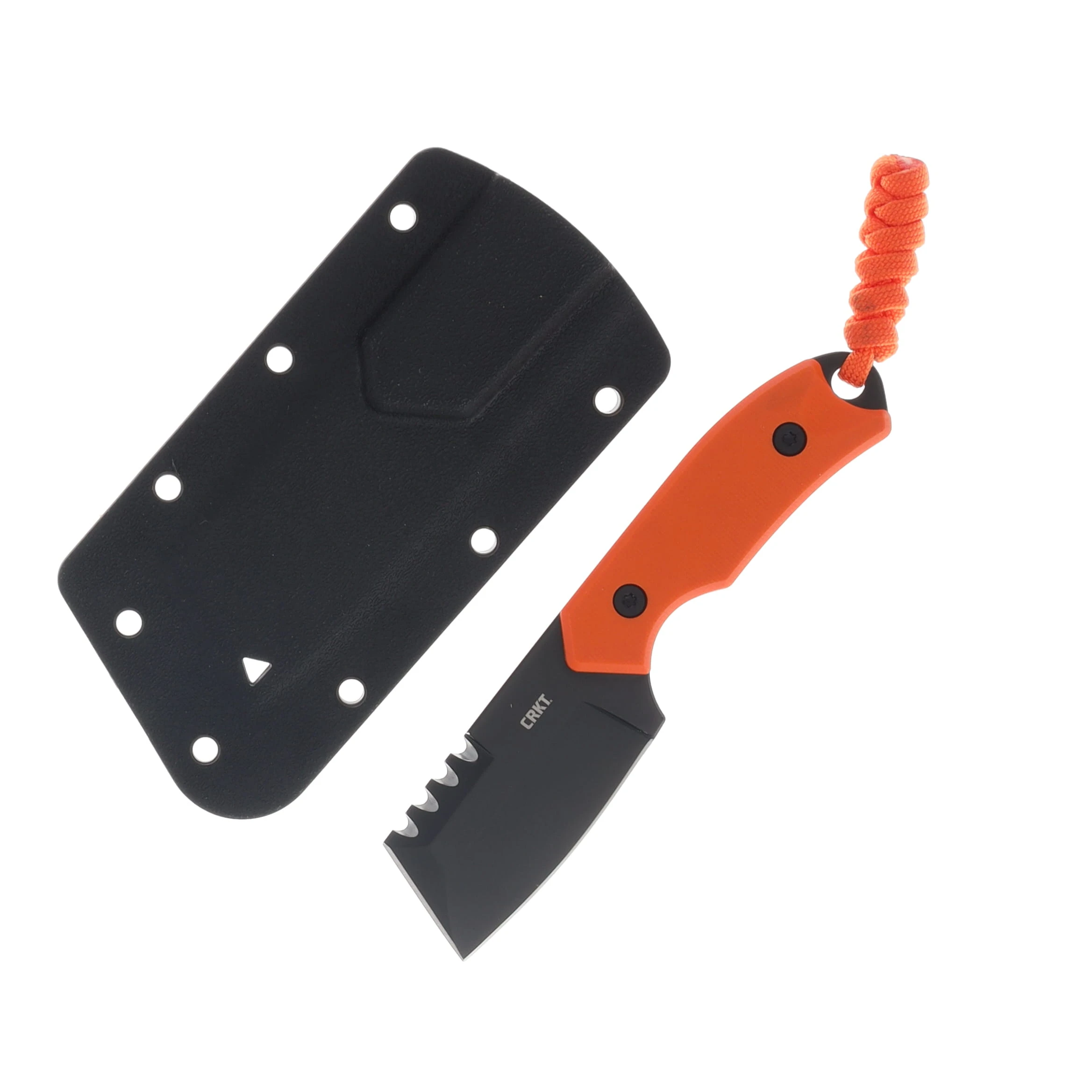 CRKT Razel Compact Fixed Knife Orange G-10 Handle Black D2 Blade CR4036ER View 1