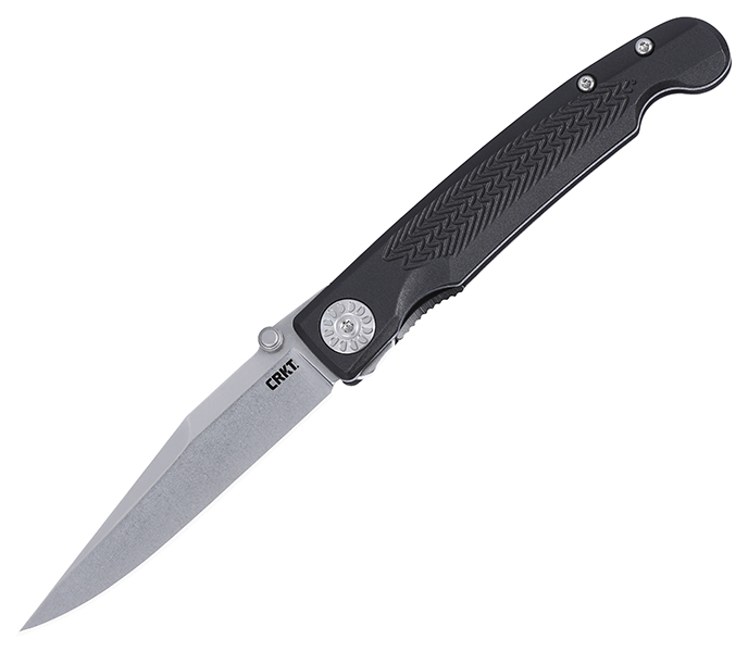 Columbia River Fidus Liner Lock Folding Knife Black GRN Handle SW 12C27 Blade CR4220 View 1