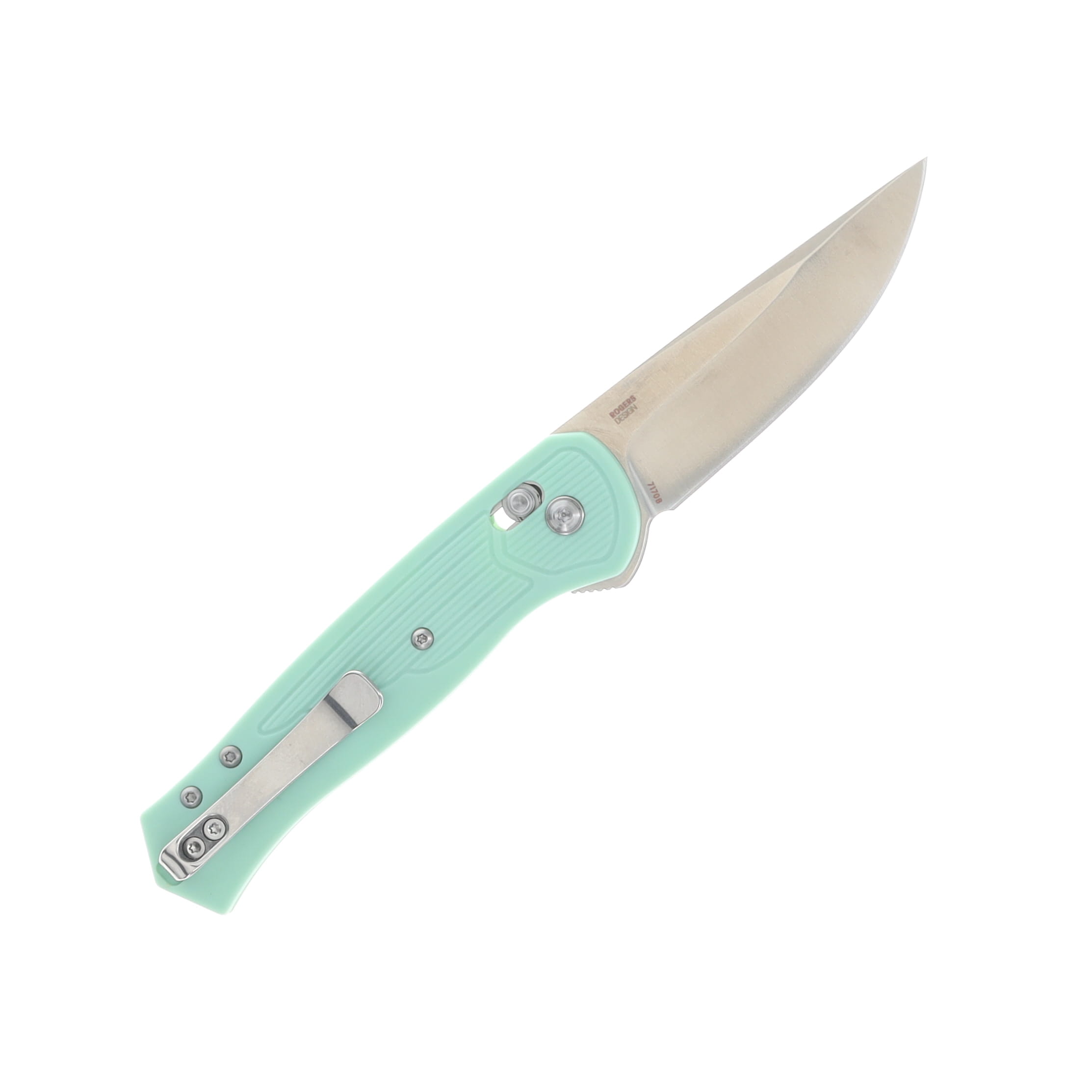 Columbia River Sero Folding Knife Aqua GRN Handle Satin S35VN Blade CR7170B View 2