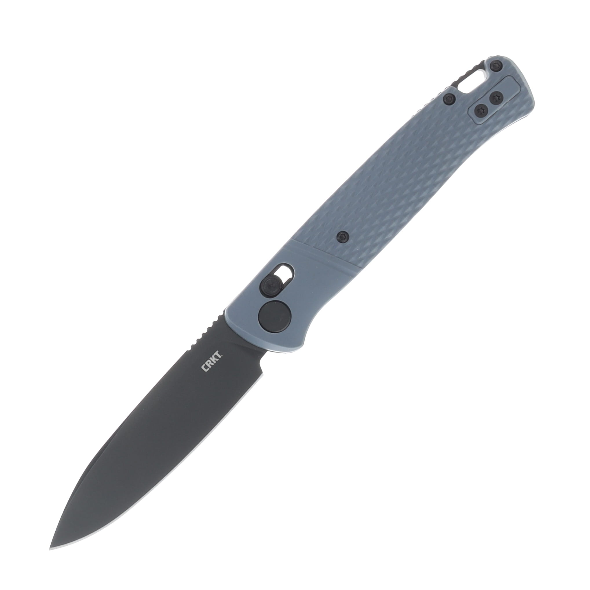 Columbia River Counterpart Crossbar Lock Folding Knife Gray GRN Handle Blk 12C27 Blade CRK430GKP View 1