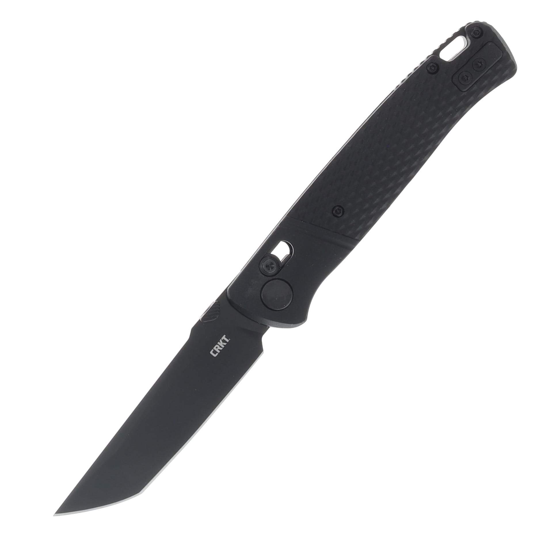 CRKT Counterpart Crossbar Lock Folding Knife Black GRN Handle Blk D2 Blade CRK431KKP View 1