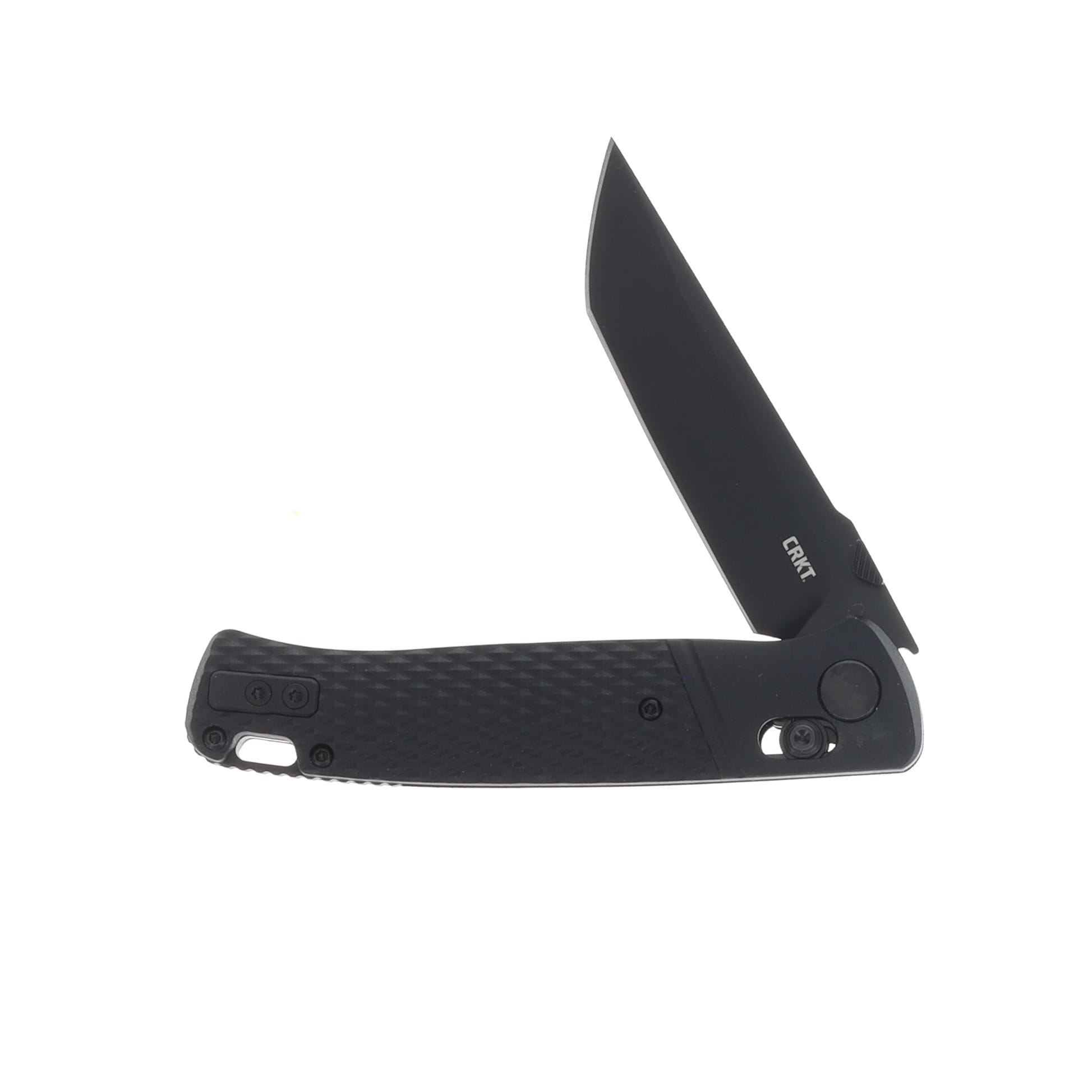CRKT Counterpart Crossbar Lock Folding Knife Black GRN Handle Blk D2 Blade CRK431KKP View 4