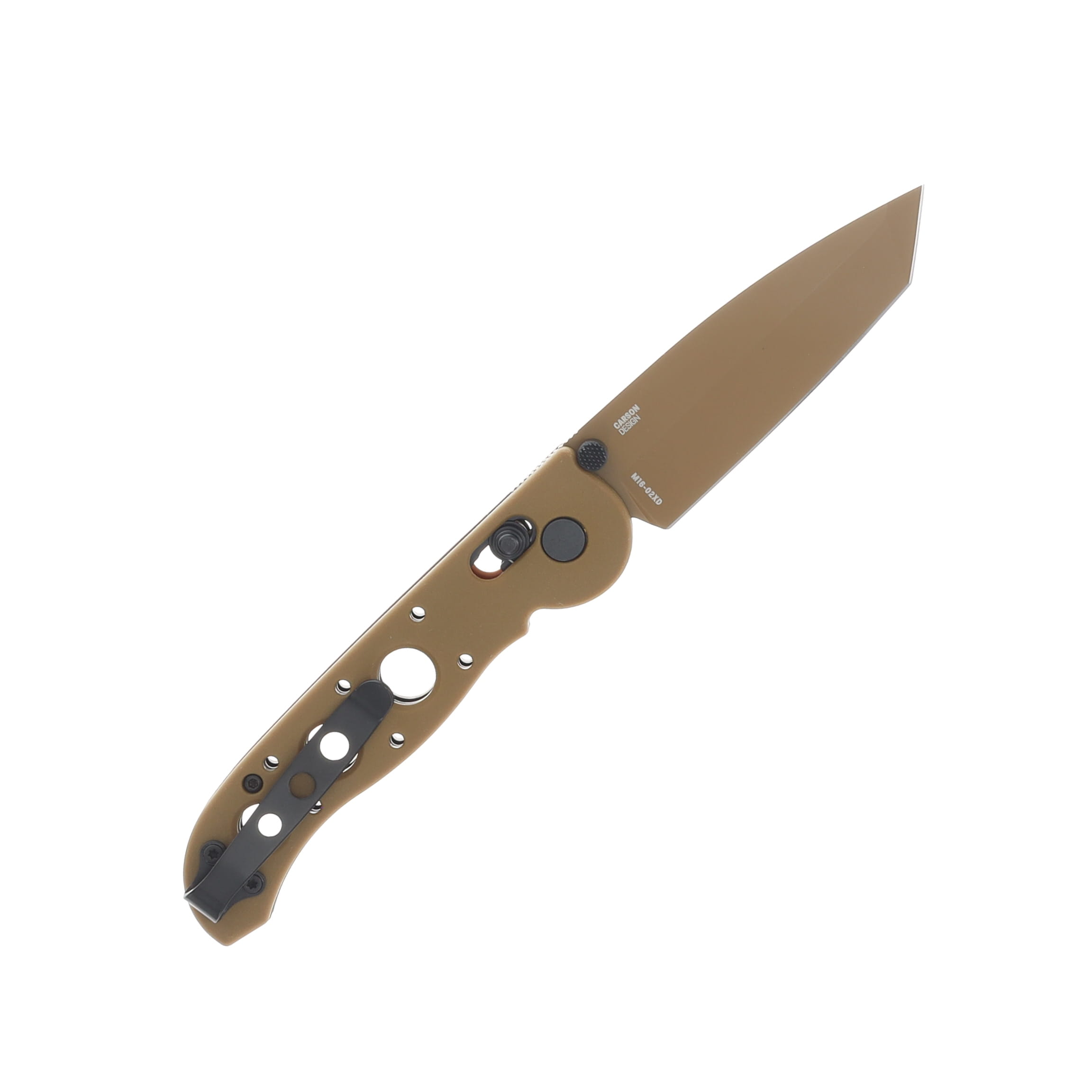 CRKT M16-02XD Crossbar Lock Folding Knife Desert Tan Grivory Handle Tan D2 Blade CRM1602XD View 2