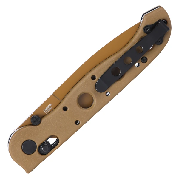 CRKT M16-03XD Crossbar Lock Folding Knife Desert Tan Grivory Handle Tan D2 Blade CRM1603XD View 2