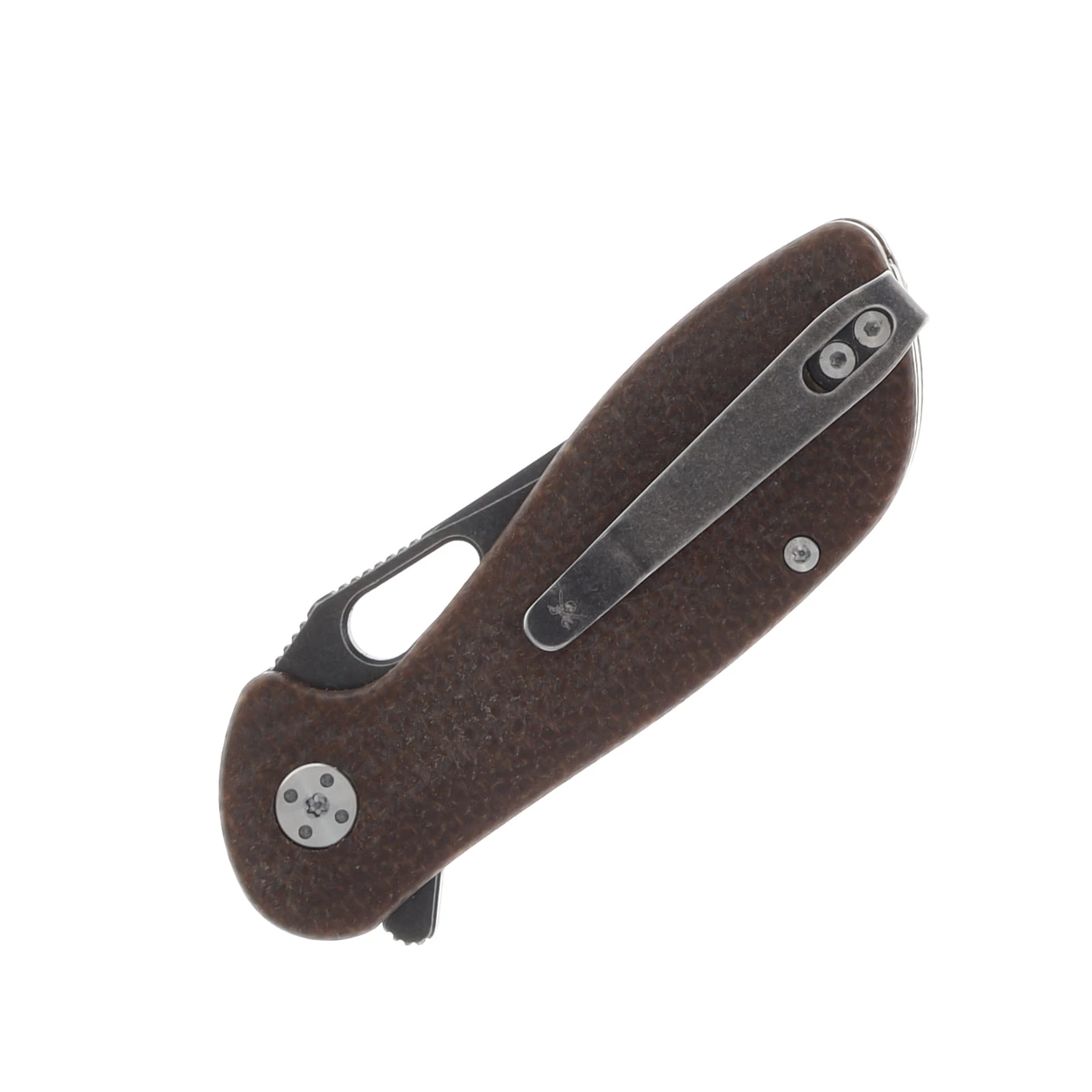 Skallywag Tactical Mudskipper Folding Knife 14C28N/Brown Micarta SWMSBR View 6