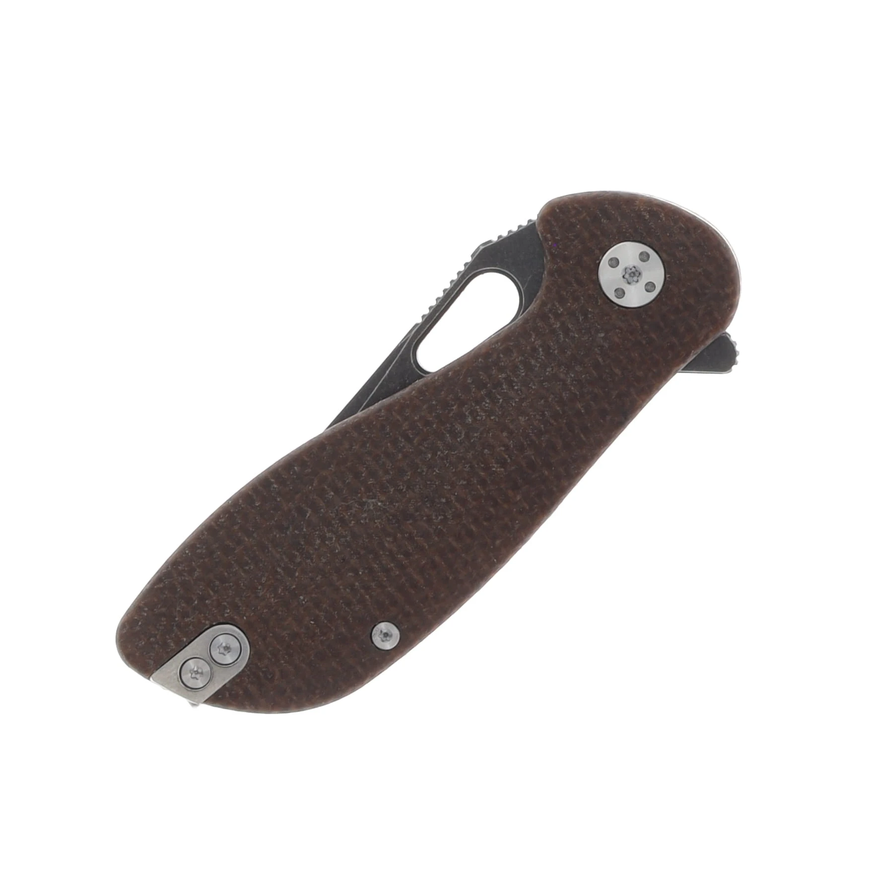 Skallywag Tactical Mudskipper Folding Knife 14C28N/Brown Micarta SWMSBR View 5