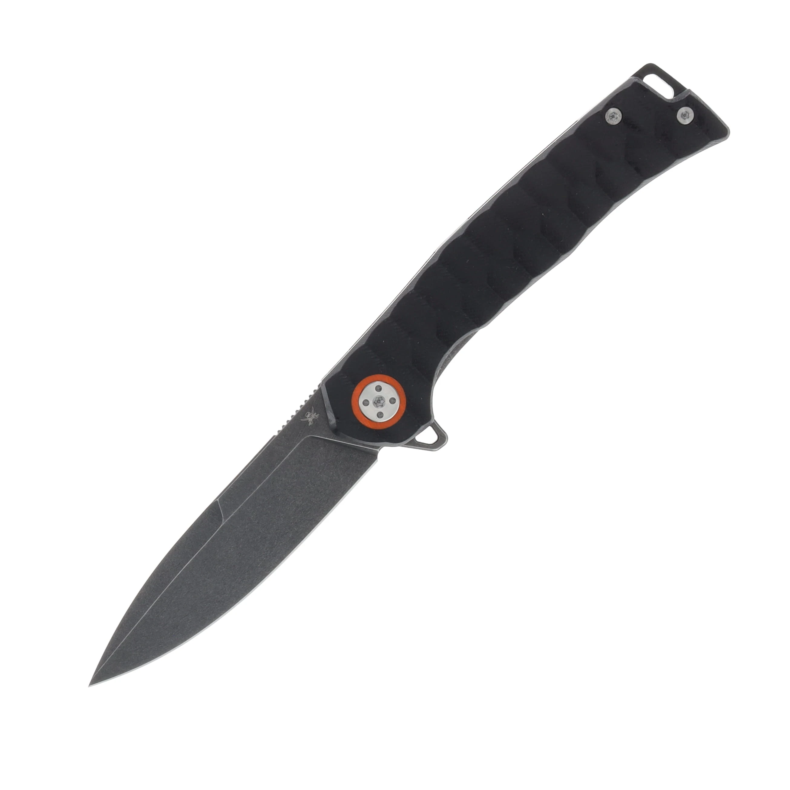 Skallywag Tactical Sao Feng Linerlock Folding Knife D2/Black G-10 SWSFBL View 1