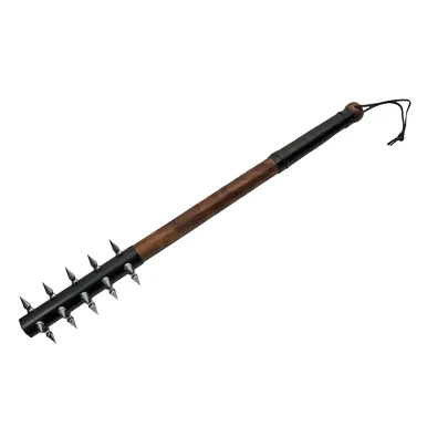 Szco 29 Inch Wicked Medieval Spiked Mace Round Wood Ball Handle With Leather Wrap View 2