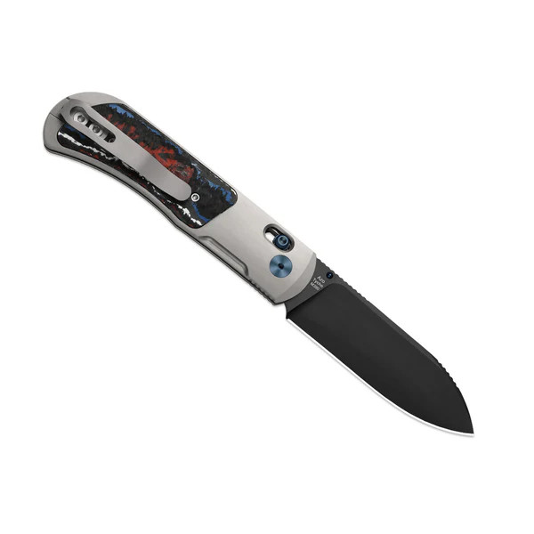 Kizer Tycho Folding Knife Titanium-Fat Carbon Handle Matte DLC Ultra M390 Drop Point Blade KI4761A2 View 2