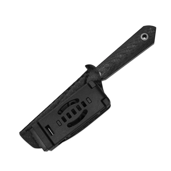 Kizer Mini Harpoon Fixed Knife Carbon Fiber Handle Satin M390 Drop Point Blade 1040S8 View 4