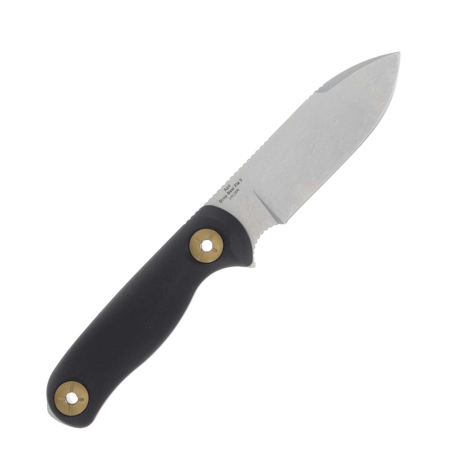 Kizer Drop Bear Fix 3 Fixed Knife Black G-10 Handle SW 14C28N Drop Point Blade 1101A1 View 4