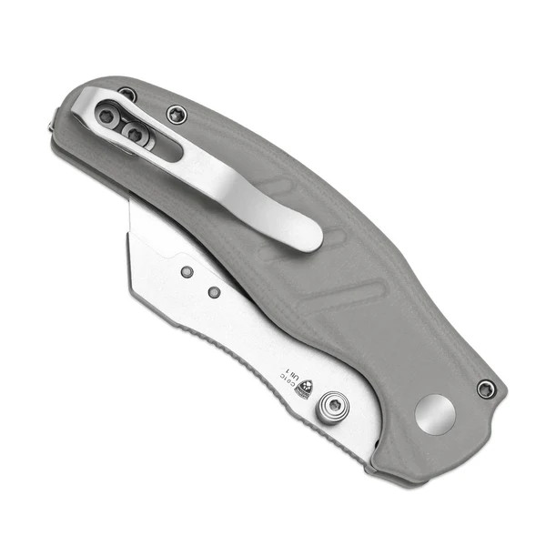 Kizer C01C UTI 1 Folding Knife Gray G-10 Handle Bead Blasted Utility Blade V3488.29JSA1 View 4