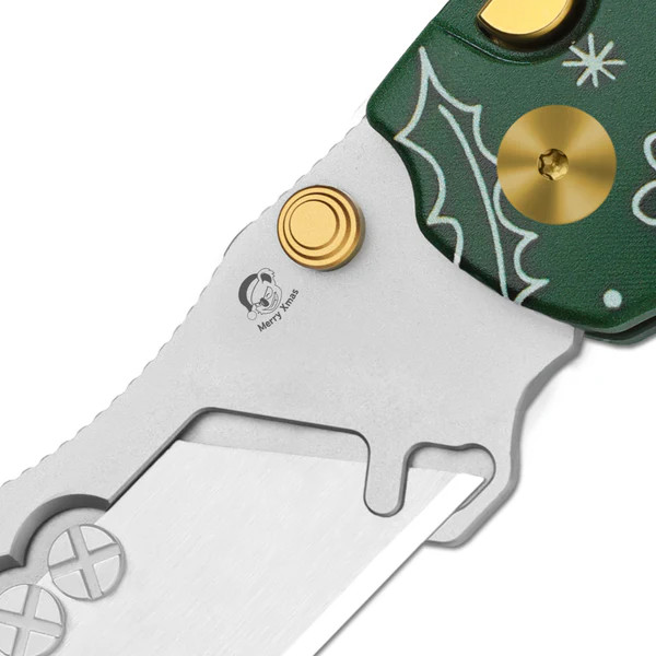Kizer C01C 2.9 Folding Knife Green G-10 Handle Bead Blasted Utility Blade V3488.29JMC1 View 3