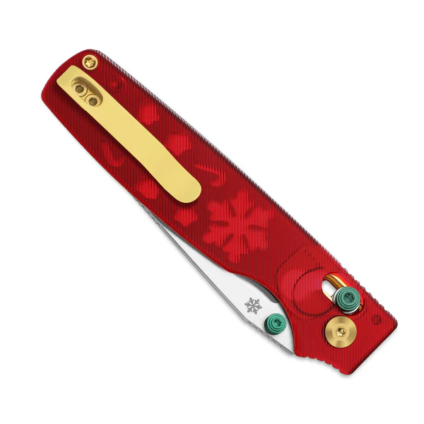 Kizer Original 2 Folding Knife Red Acrylic Handle Blasted S45VN Drop Point Blade KI3605.2MC1 View 4