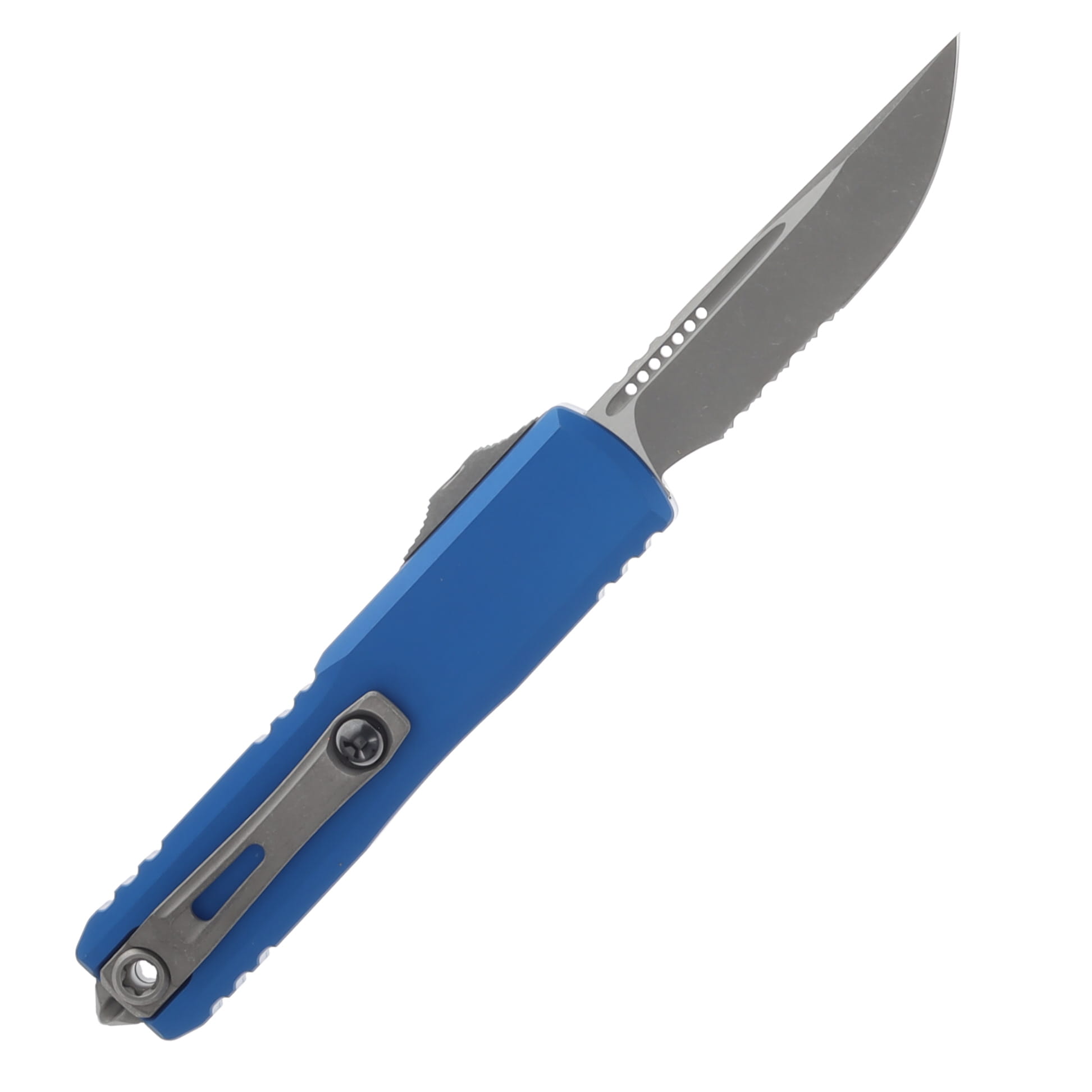 Microtech Ultratech GEN IV OTF Auto S/E Apocalyptic Standard Blue AUMT1121410APBL View 2