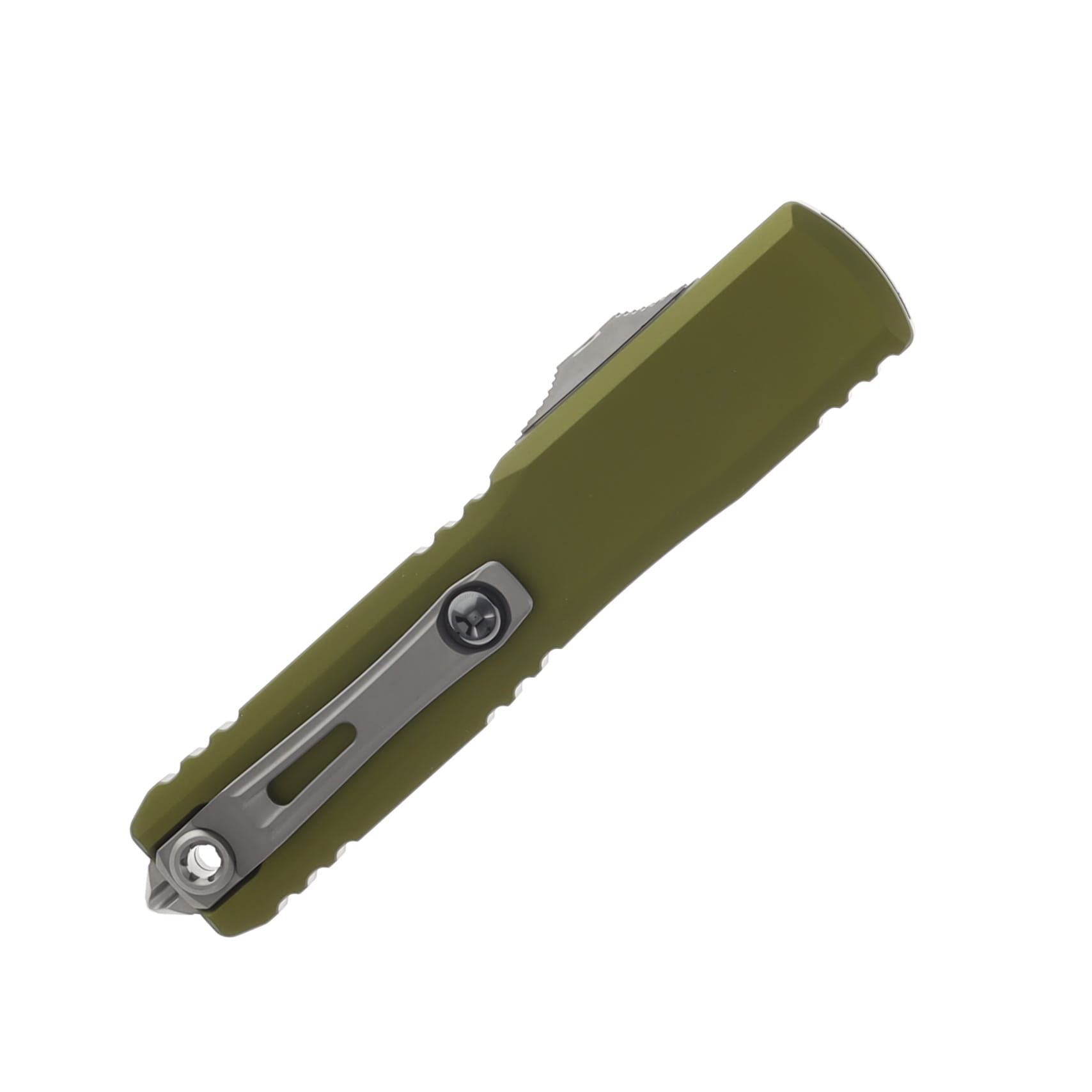 Microtech Ultratech GEN IV OTF Auto S/E SW
Part Serrate OD Green AUMT1121411OD View 3