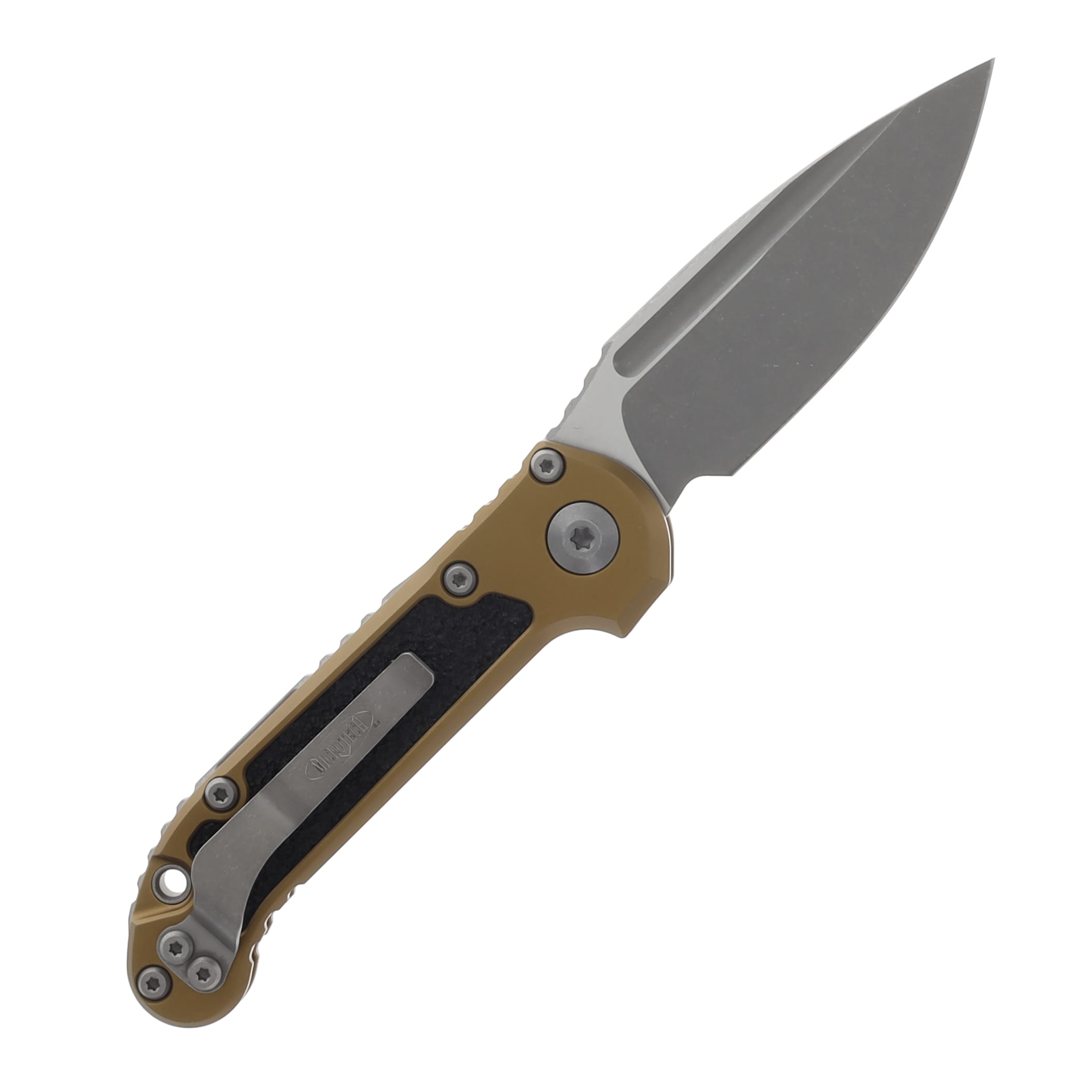 Microtech 2023 LUDT OTS Auto C/P Apocalyptic Standard Tan Handle MT113510APTA View 2