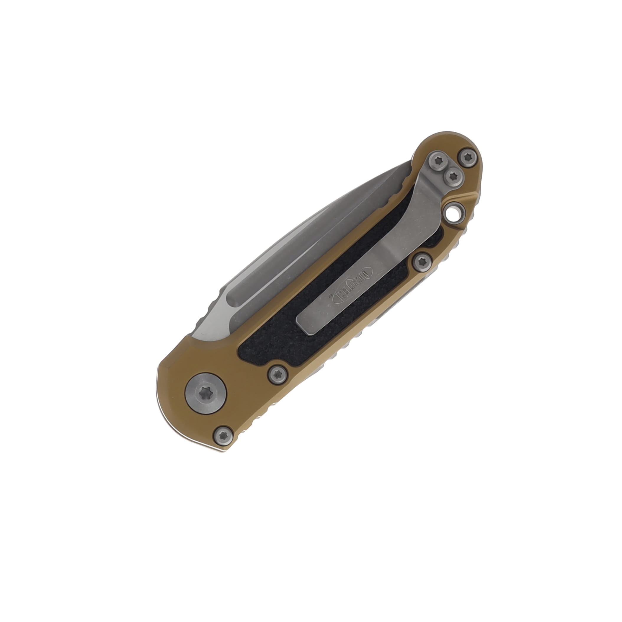 Microtech 2023 LUDT OTS Auto C/P Apocalyptic Standard Tan Handle MT113510APTA View 3