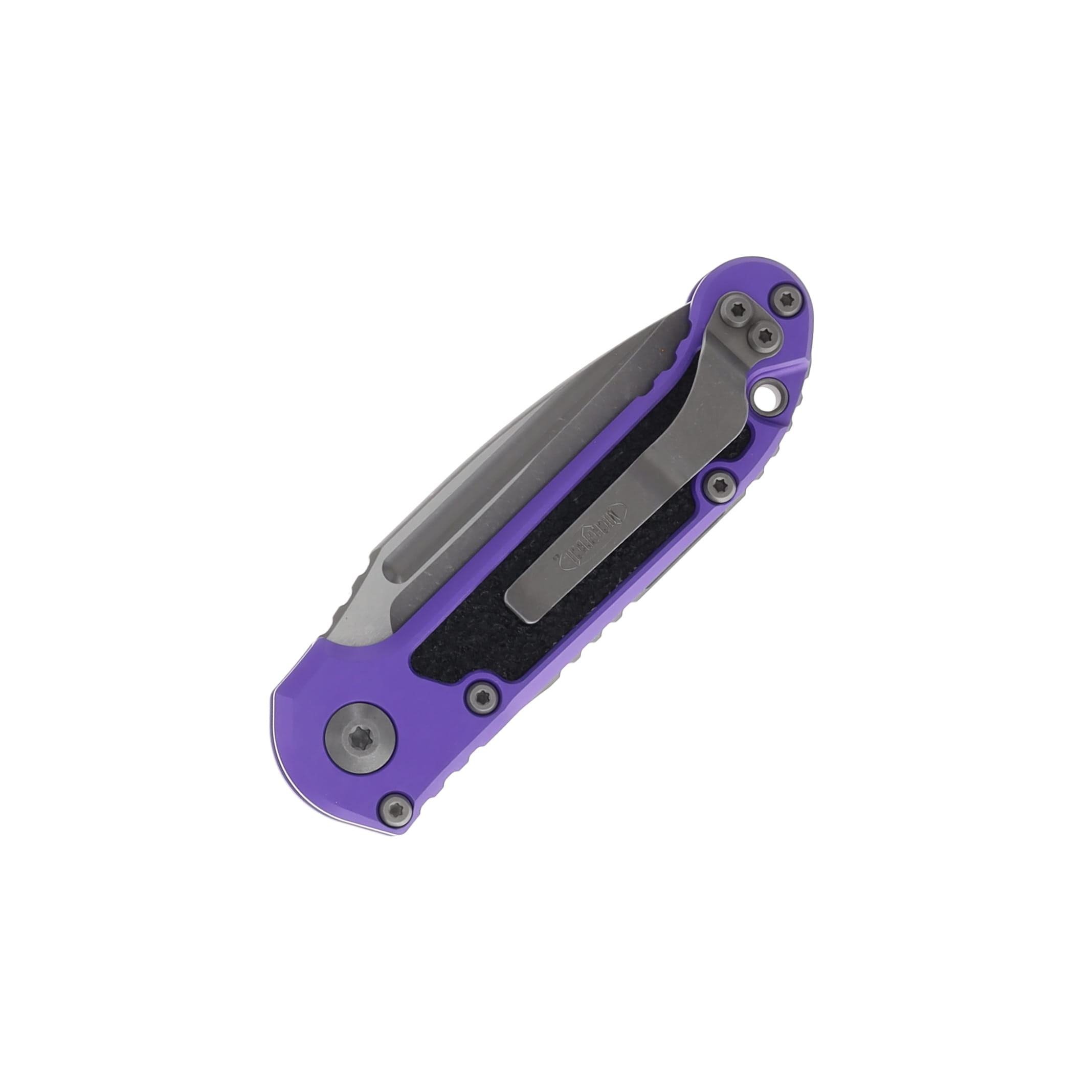 Microtech LUDT GEN III OTS Auto S/E Apocalyptic Part Serrate Purple MT113511APPU View 3