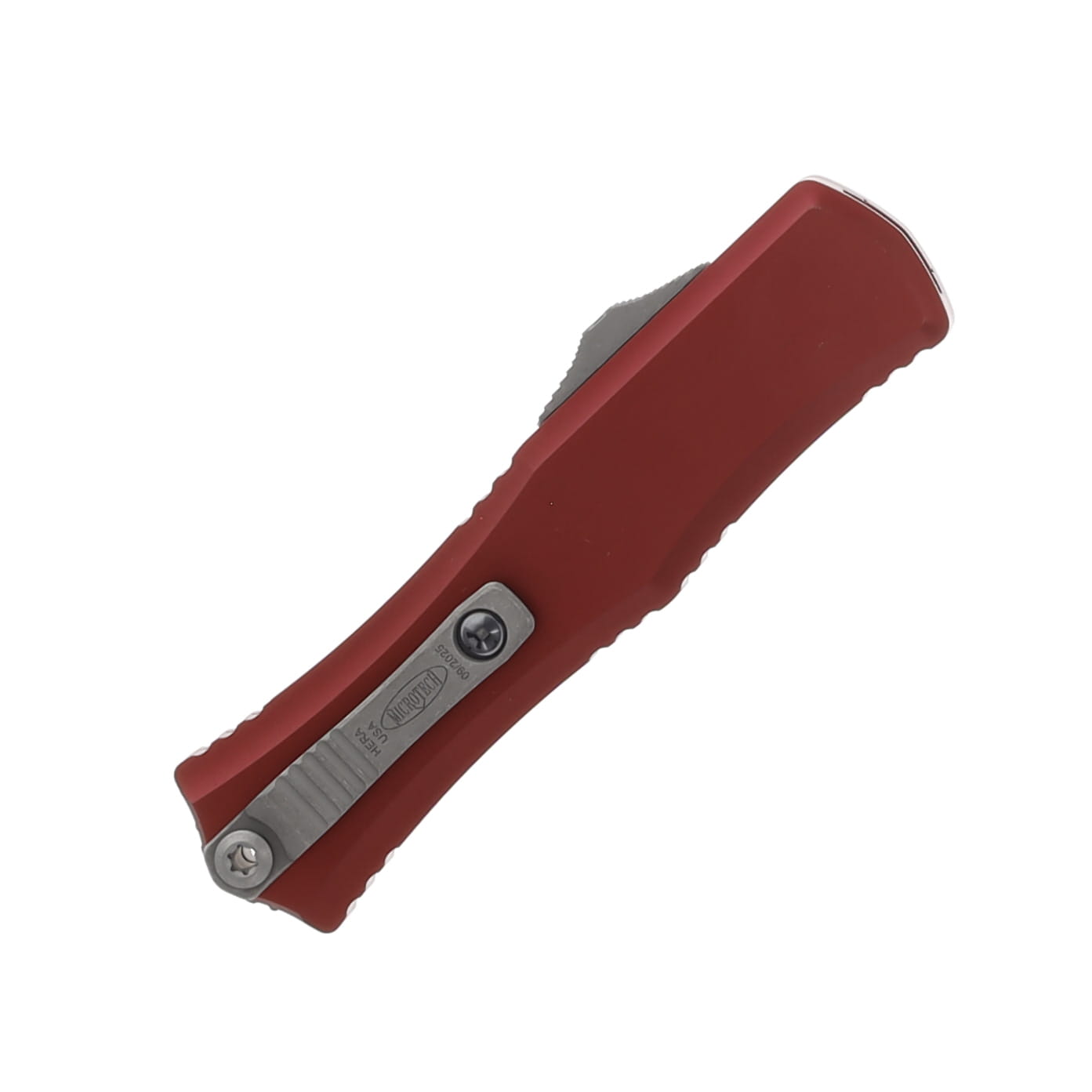 Microtech Hera II Mini OTF D/E Merlot Apocalyptic Part Serrated Dagger AUMT1702M11APMR View 3
