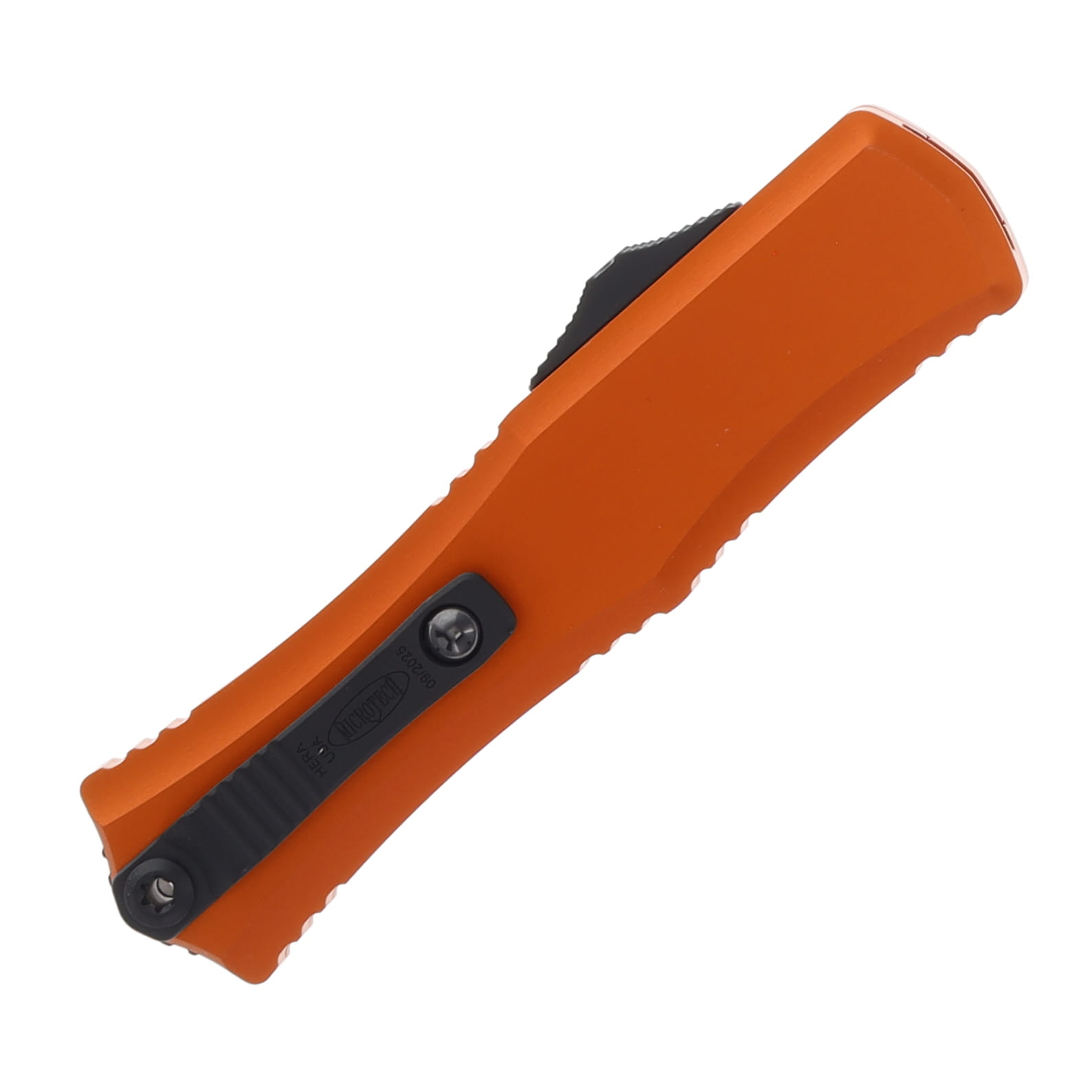Microtech Hera II Mini OTF D/E Orange Plain Black Dagger Blade AUMT1702M1OR View 3