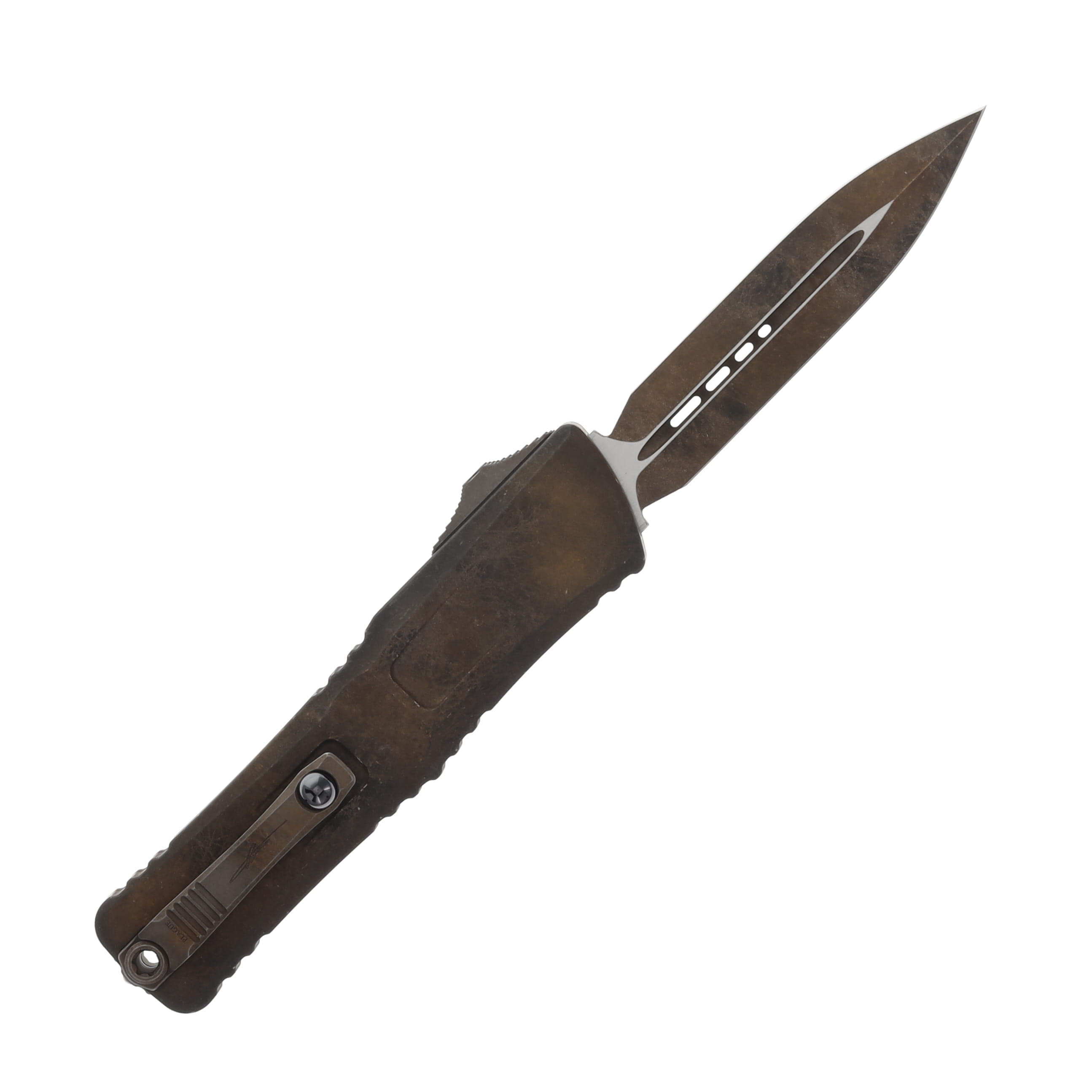 Microtech Combat Troodon OTF Auto D/E Plague Outbreak Signature Series Standard AUMT11421PLOBS View 2