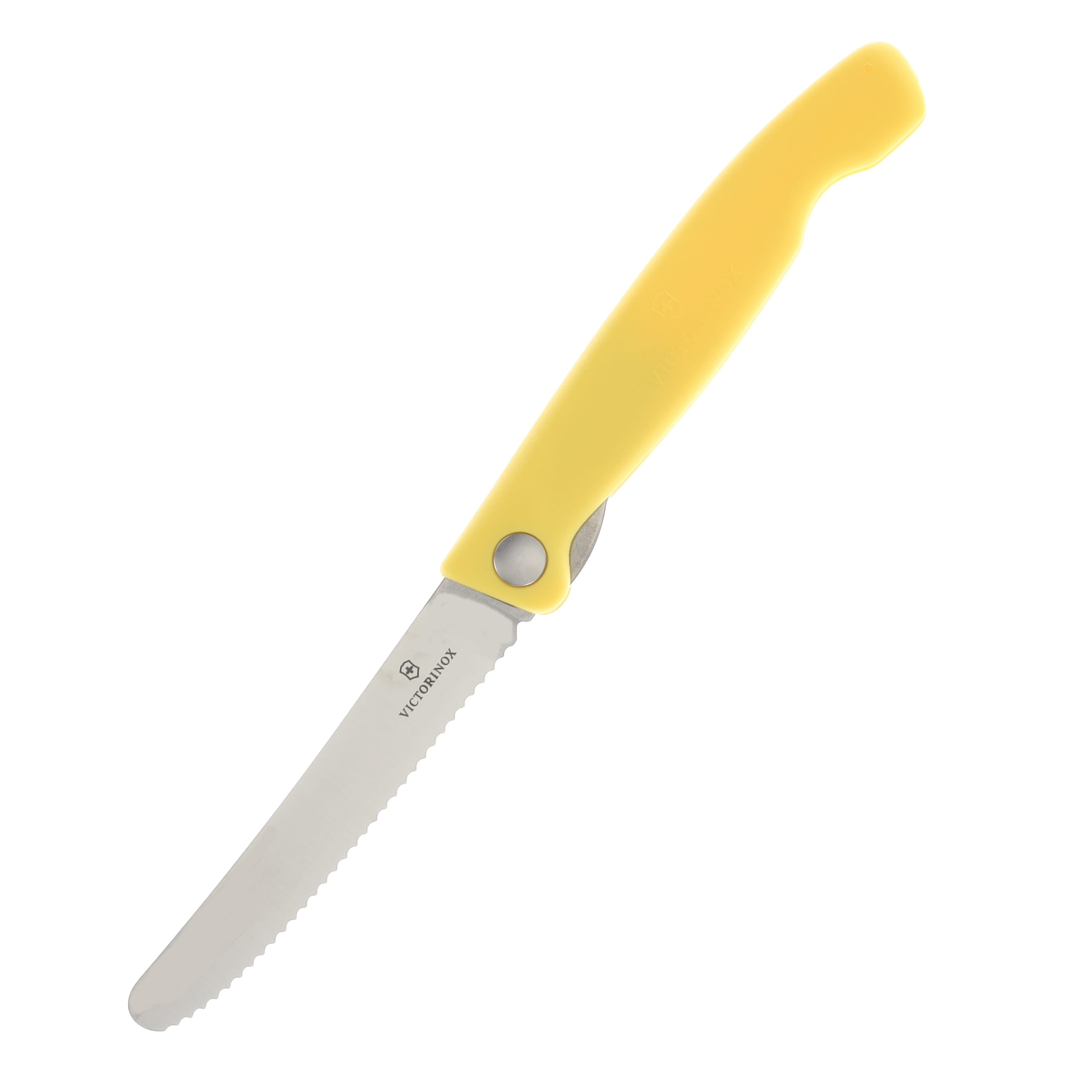 Victorinox Swiss Classic Folding Paring Knife Yellow 4.5in Serr Paring V67838FC1 View 1