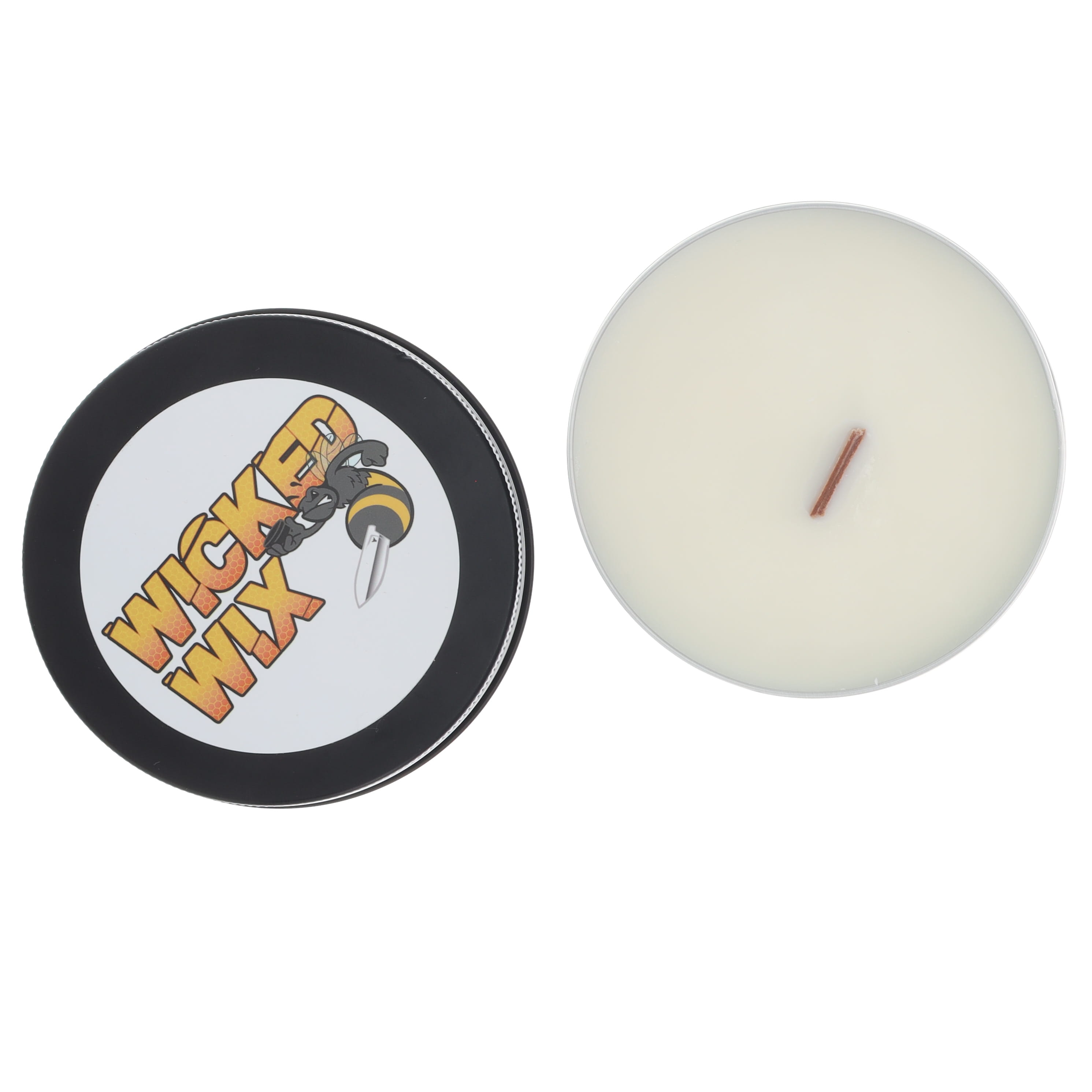 Wicked Ind. Wicked Wix Candle 8oz Tin White Oak Vanilla WICKWIX8OZWOV View 1