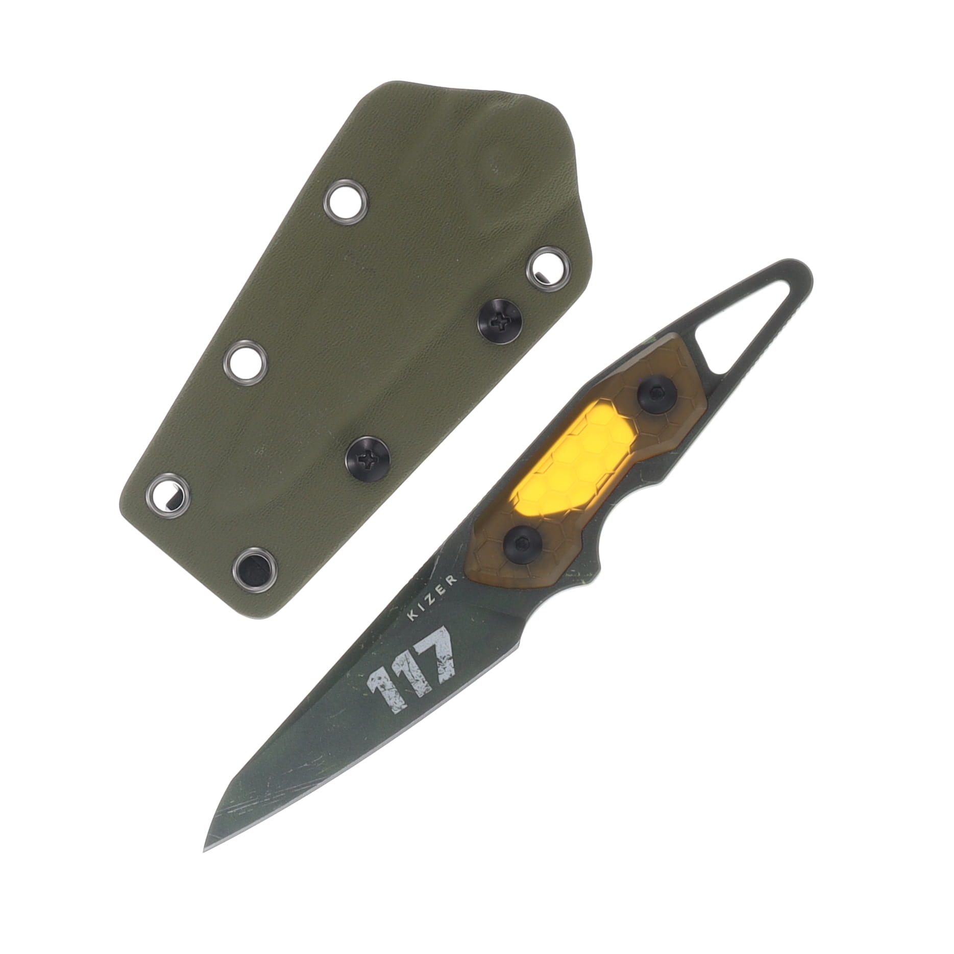 Kizer SMKW Exclusive Halo Groom Gaming Series Fixed Blade Knife 1060E1 View 1