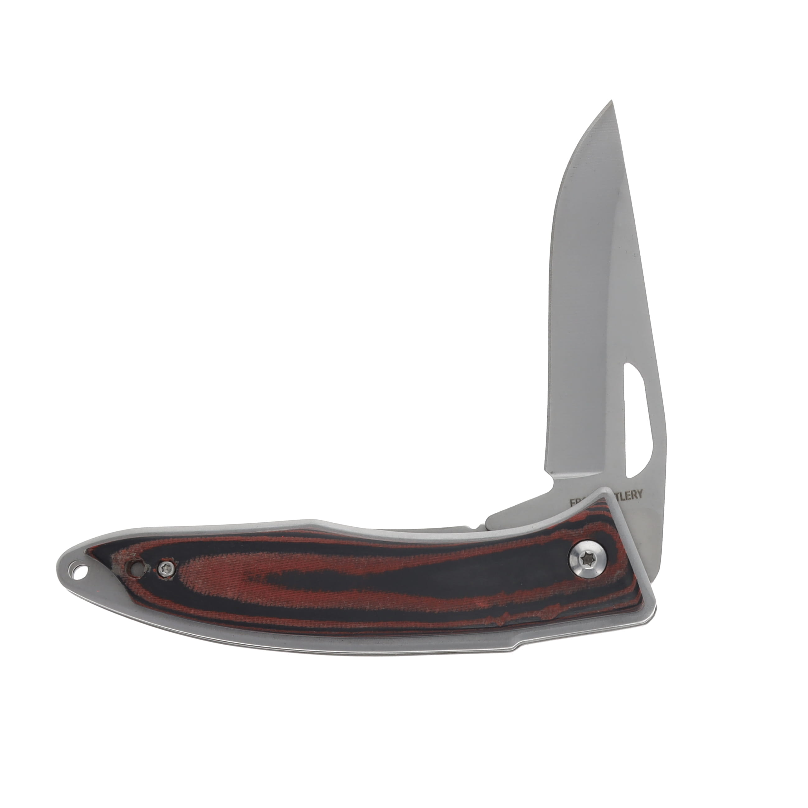 Frost Cutlery Aristocrat Spring-Assisted Folding Knife Stainless/Wood FR363RM View 3
