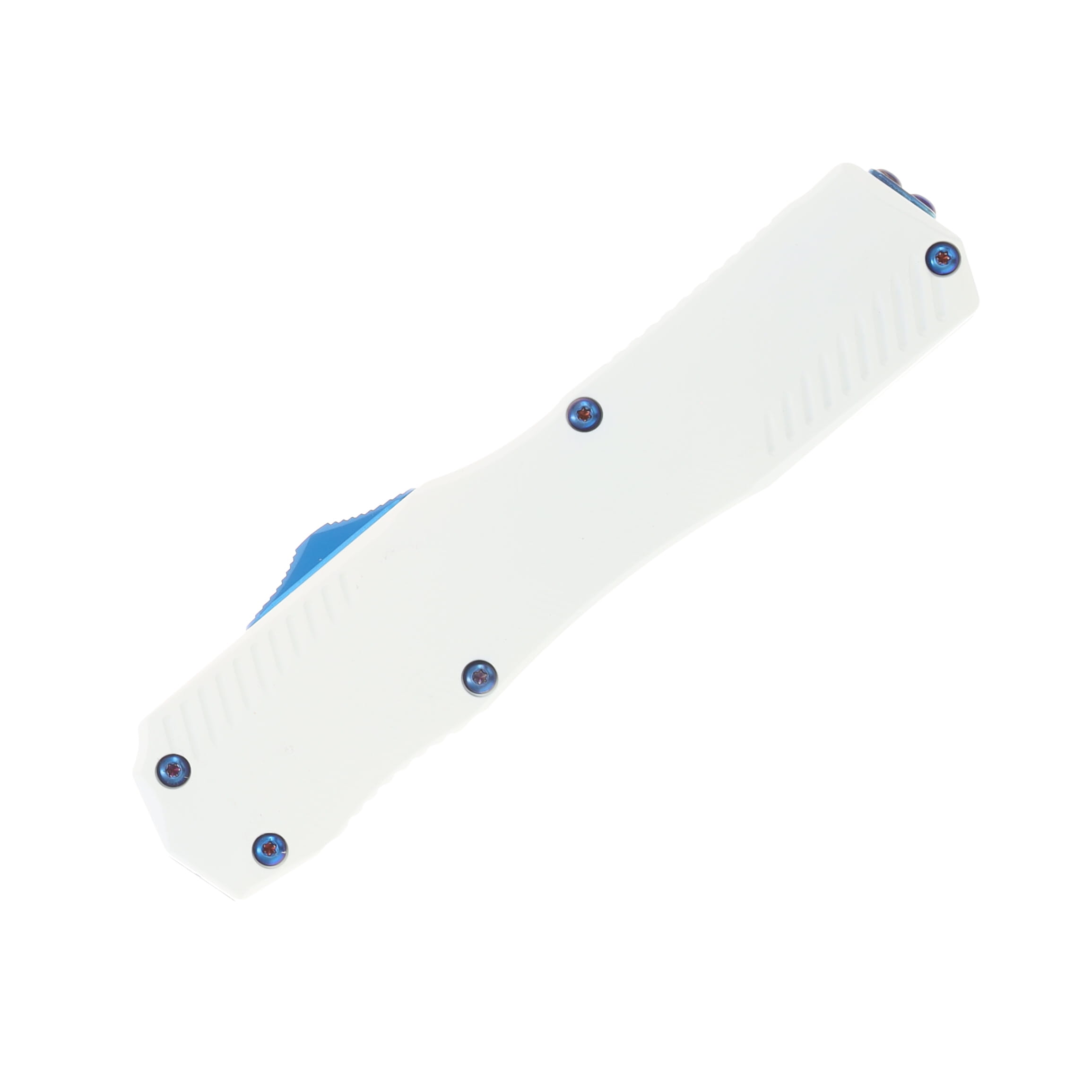 Kershaw Livewire Out The Front Wampa White Handle Blue Blade AUKS9000WBLU View 4