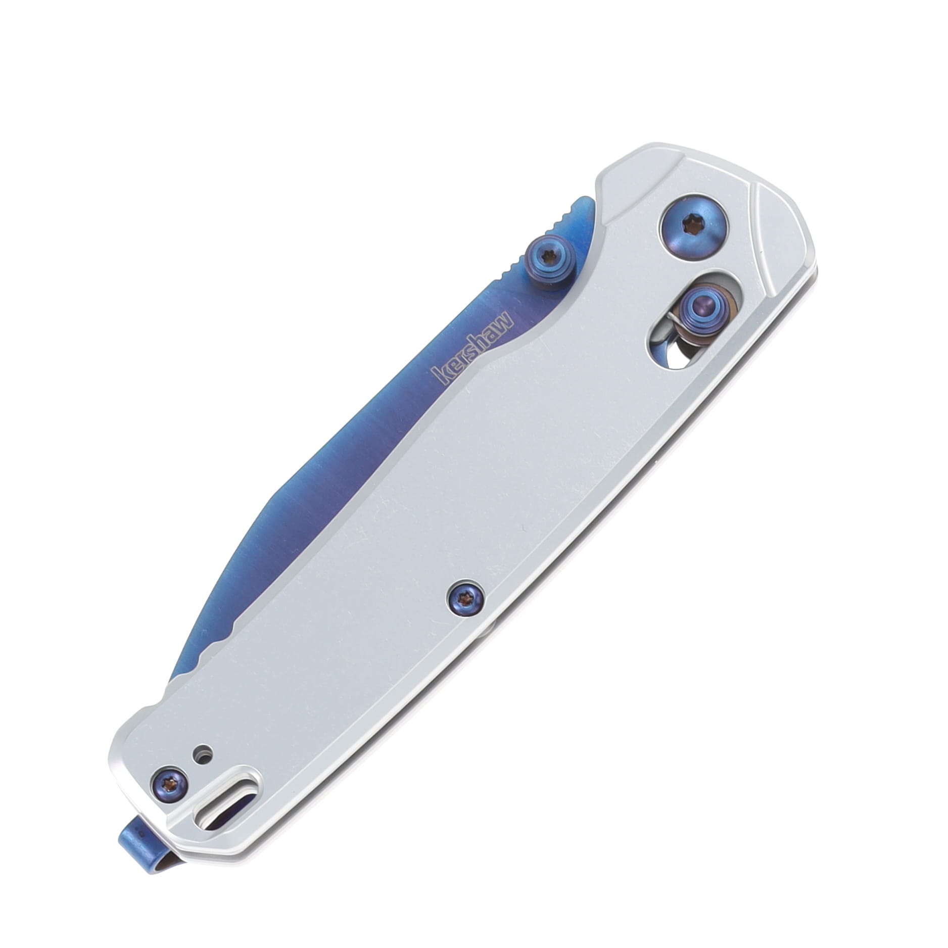 Kershaw Bel Air Cryopick DuraLock Folding Knife Blue Magnacut/Raw Aluminum KS6105RAWBLU View 4